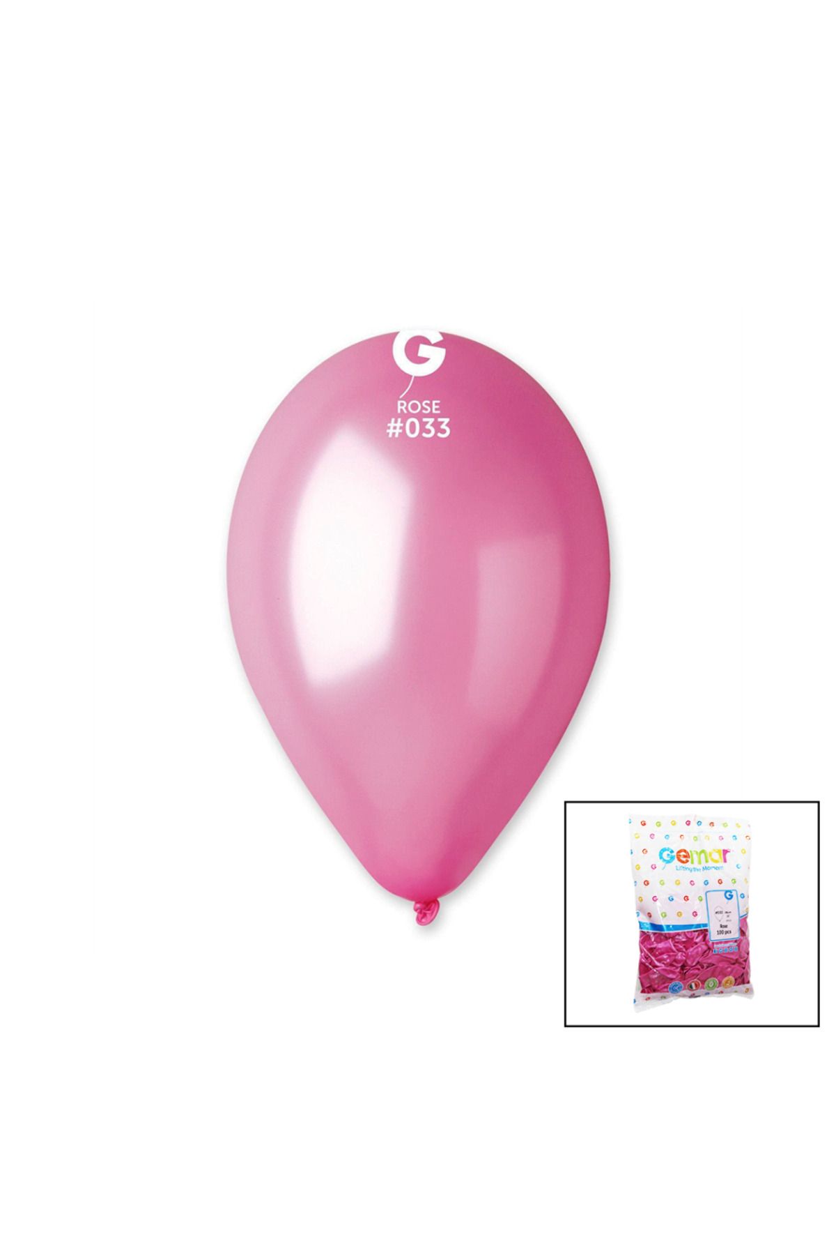 Aydoganticaret44 GM-110-33 METALİK - PEMBE BALON 11&amp;apos;&amp;apos; - 28CM - 100 PARÇA