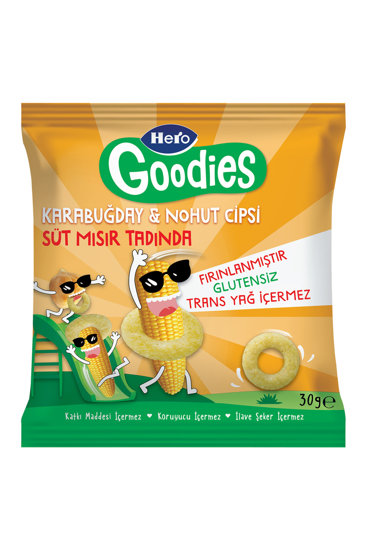 KUT FLY Hero Goodies Süt Mısırlı Karabuğday Nohut Cipsi 30 G 2 ADET