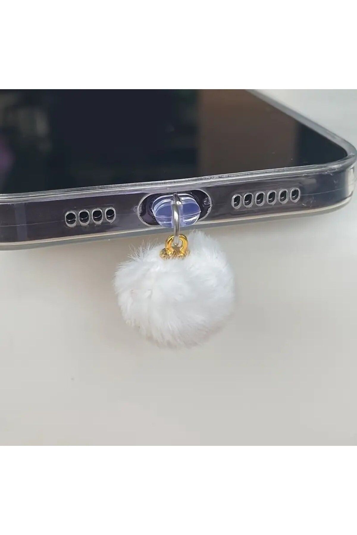 eNoi Peluş Toplu Cep Telefonu Toz Tıkaç (iPhone 6-14 seri modelleri arası uyumludur)