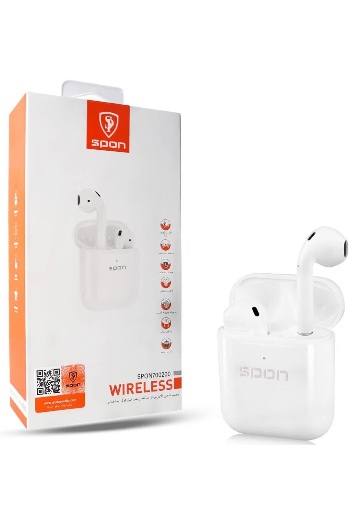 SP SPON-سماعات أذن لاسلكية من SP SPON، سماعات أذن بلوتوث 5.0، ميكروفون مدمج، خاصية إلغاء الضوضاء 3