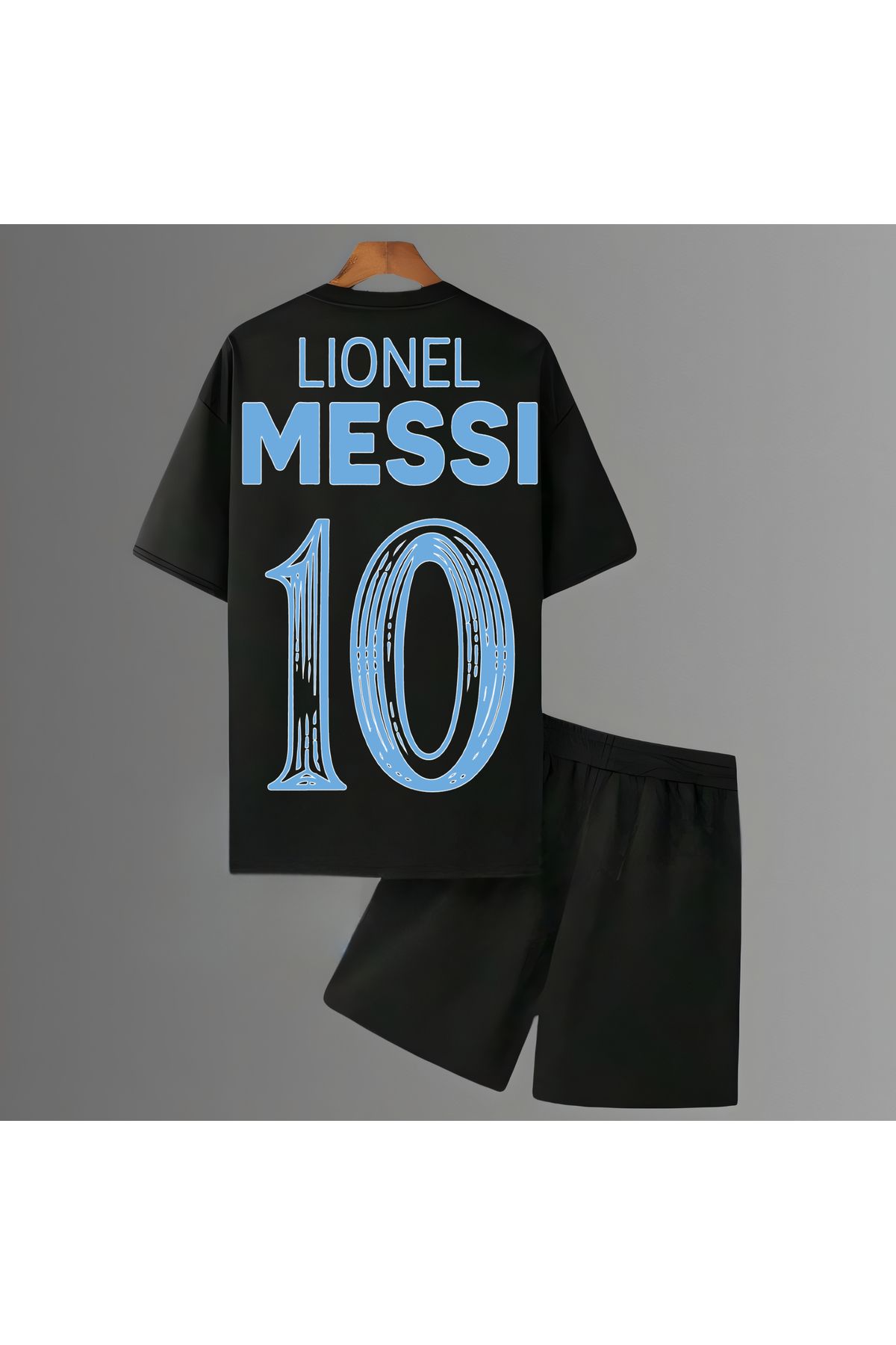 Biy Store Arjantin milli takım forma Lionel messi futbol sırt baskılı unisex tişört spor tshirt şort takımı