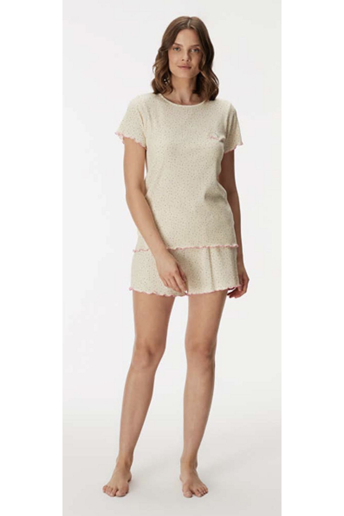 NightLove Anıl Hazel 11379 Kadın Şort Pijama Takımı