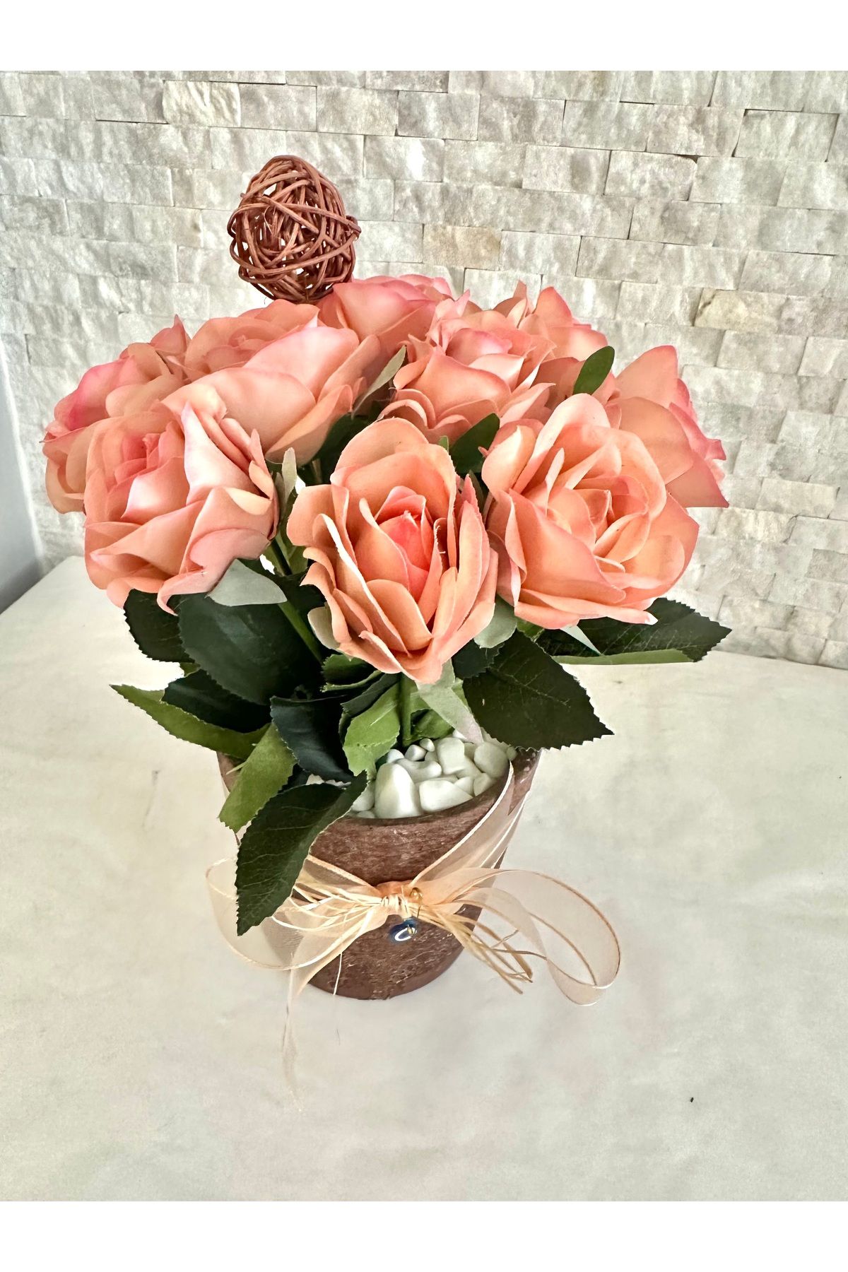 Luvi Handmade Saksılı Islak Doku Güller🌷Aşırı Doğal!