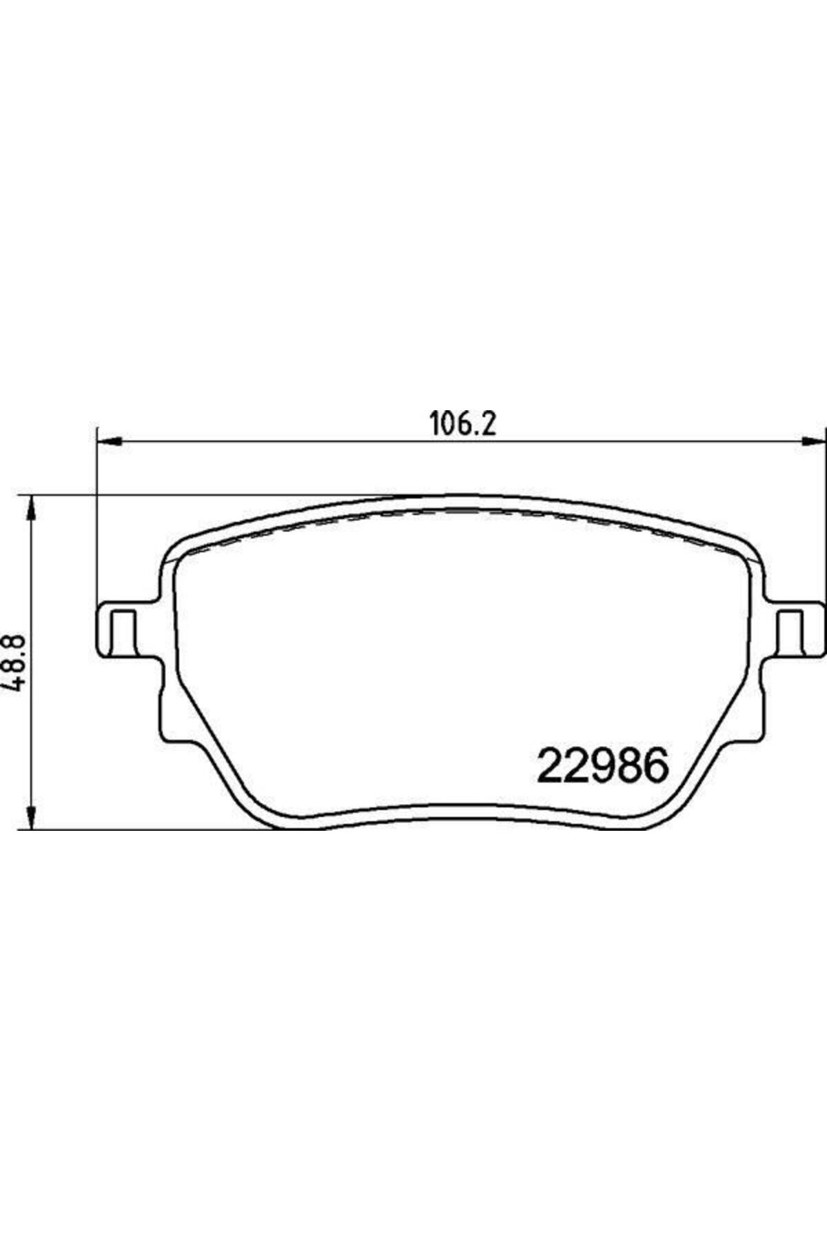VALEO FREN BALATASI ARKA MERCEDES W177 V177 W247 C118 X118 H247 X247