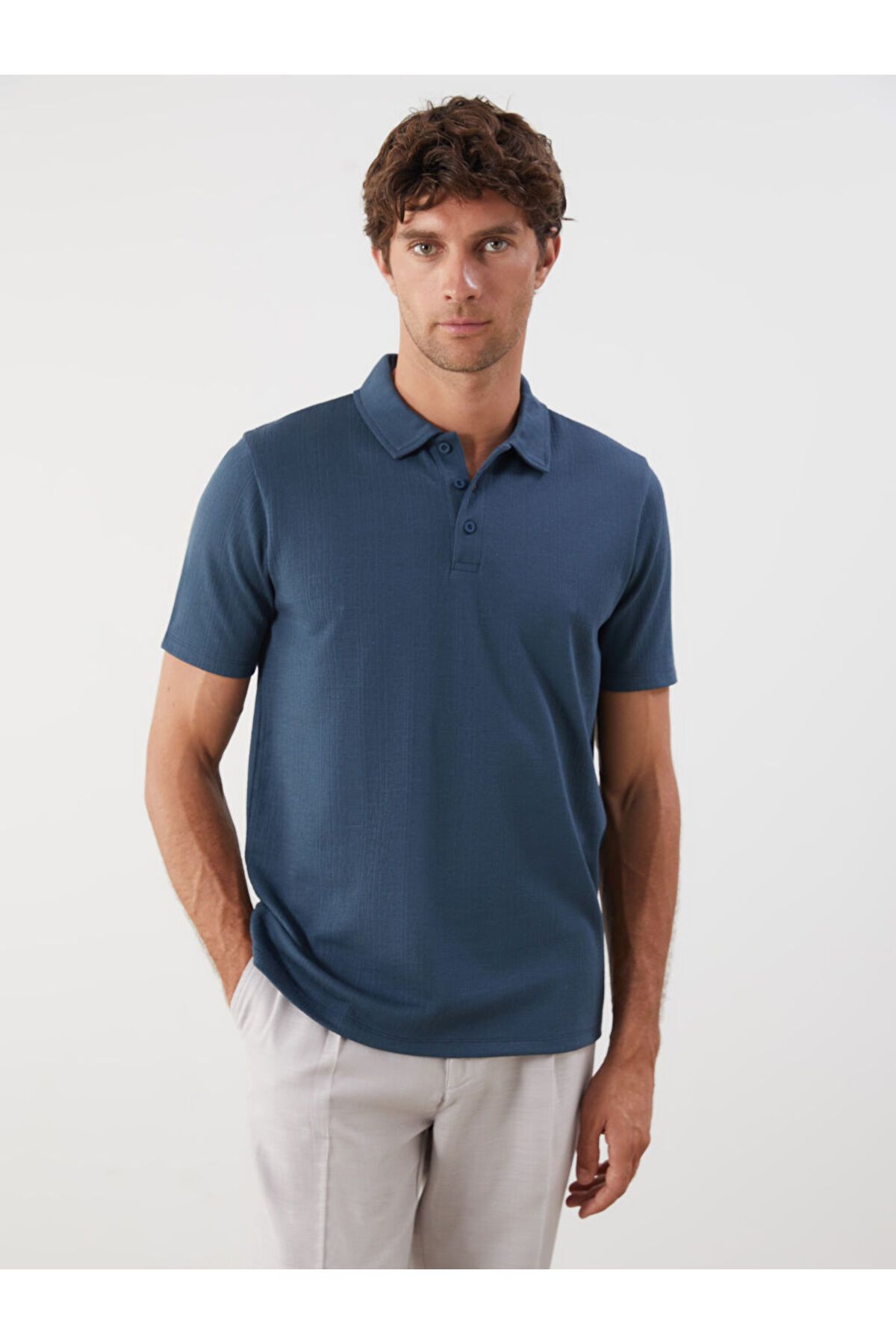 LC Waikiki Polo Yaka Penye Erkek Tişört