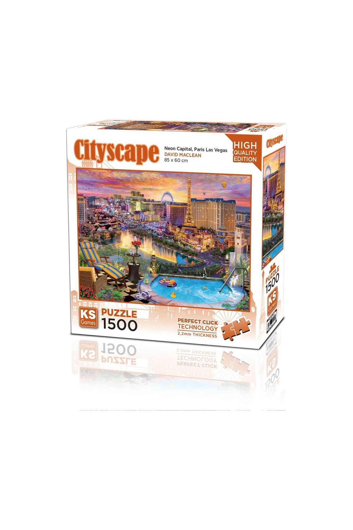 Ks Games Neon Capital Paris Las Vegas 1500 Parça Puzzle