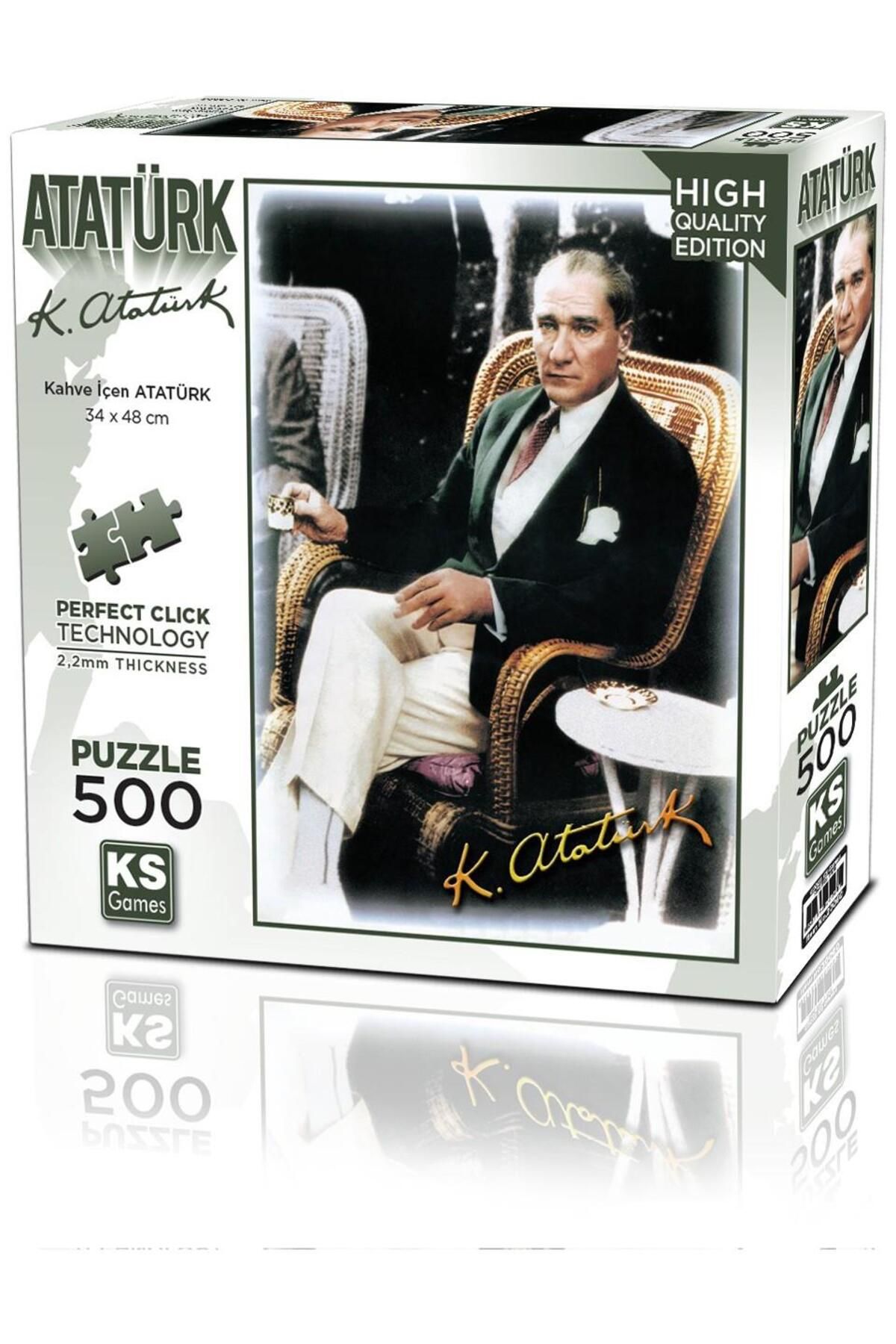Ks Games Kahve Içen Atatürk 500 Parça Puzzle