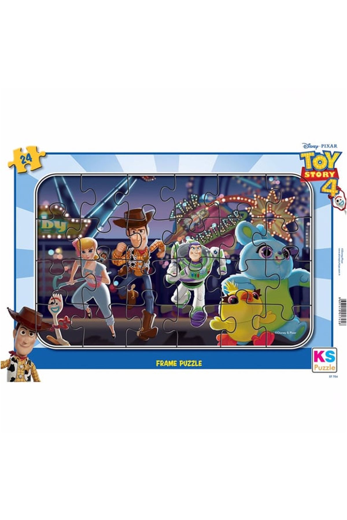 Ks Games Toy toSry 4 24 Parça Frame Puzzle