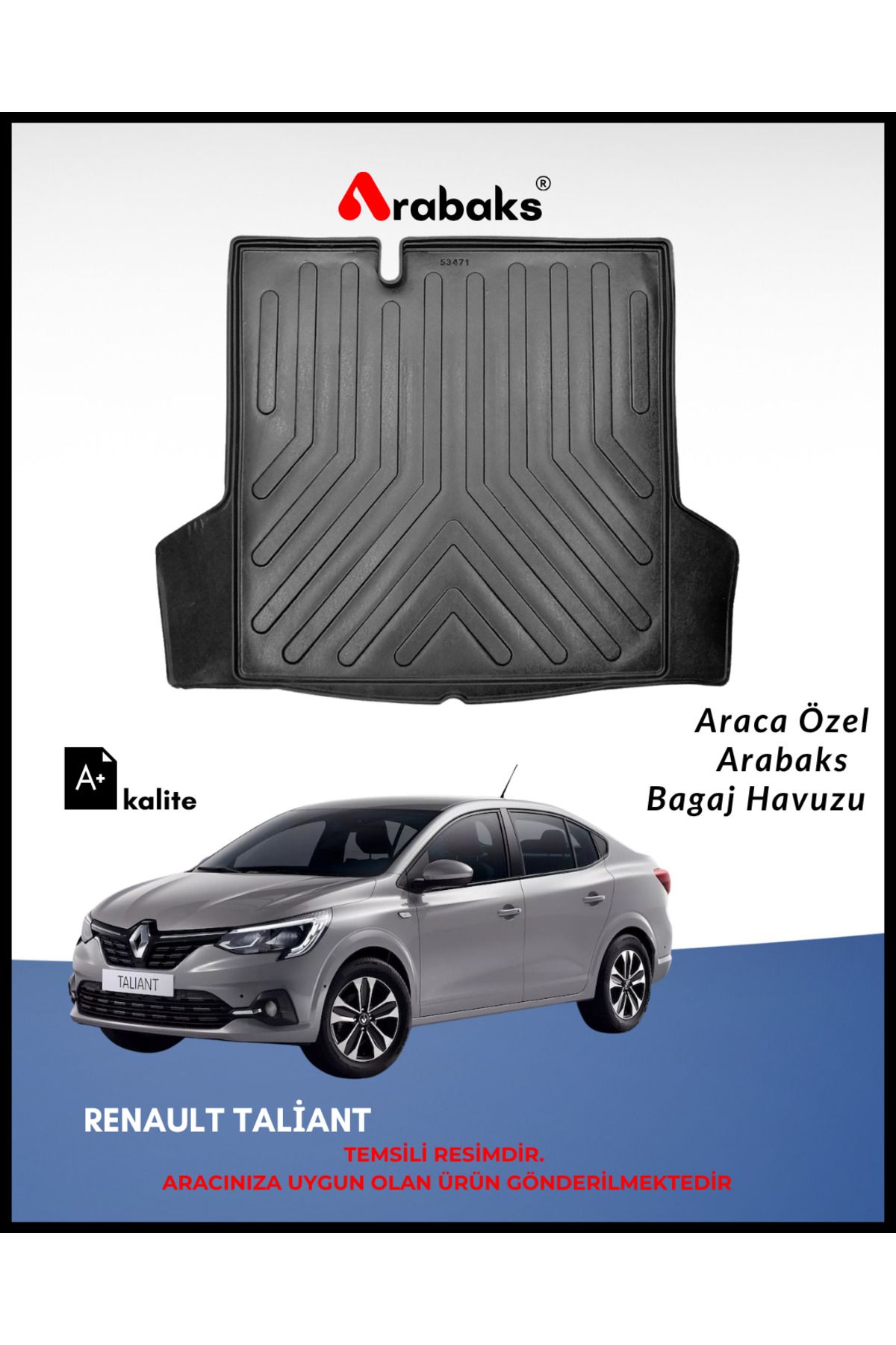 Arabaks Renault Taliant Bagaj Havuzu (A+ Kalite)