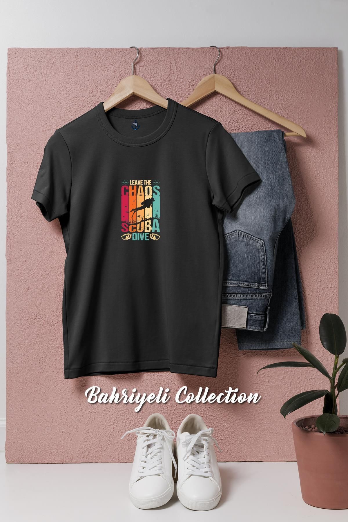 bahriyeli.jpeg Oversize Chaos Scuba Dive Tasarımlı Unisex T-Shirt