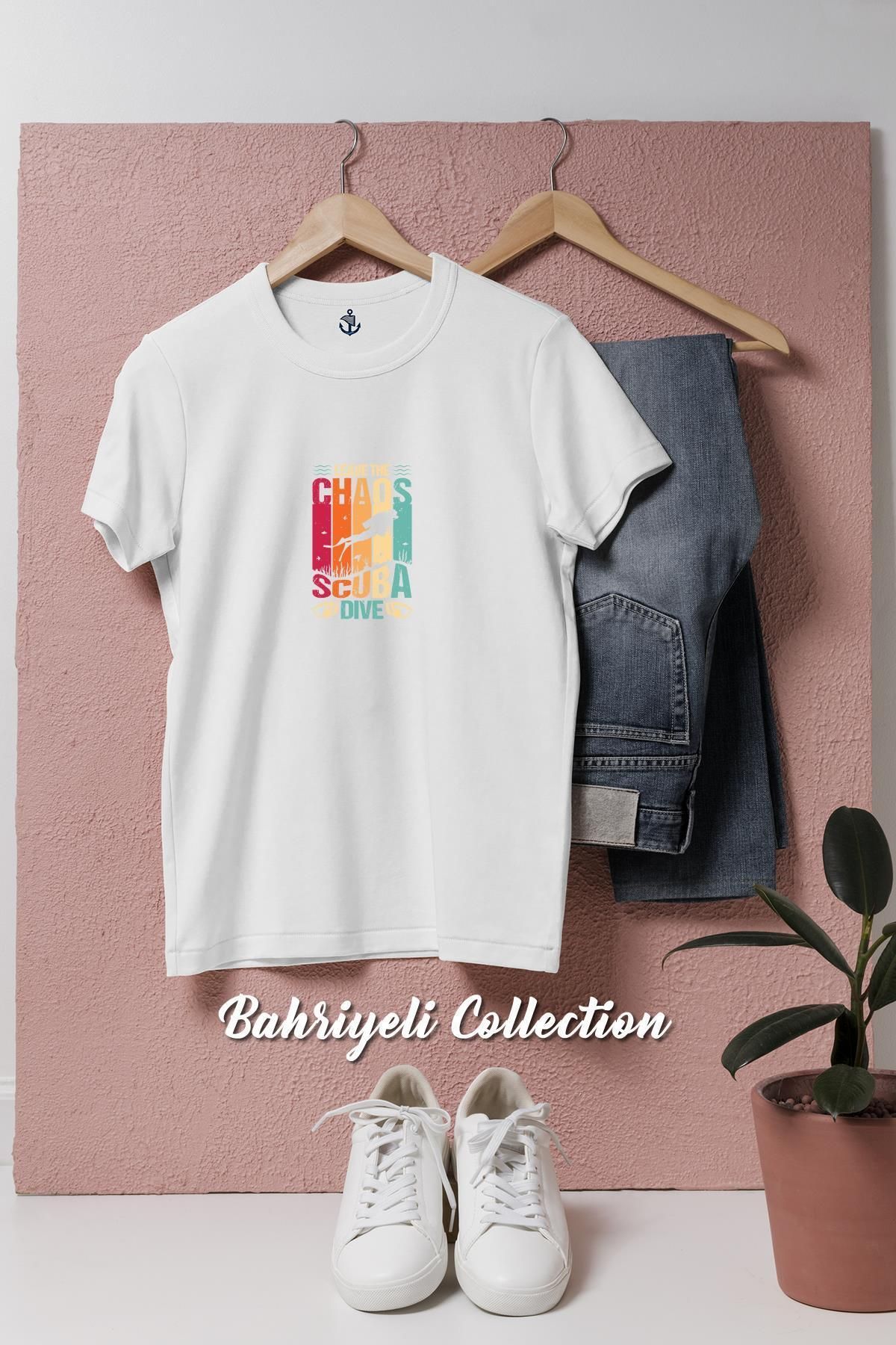 bahriyeli.jpeg Oversize Chaos Scuba Dive Tasarımlı Unisex T-Shirt