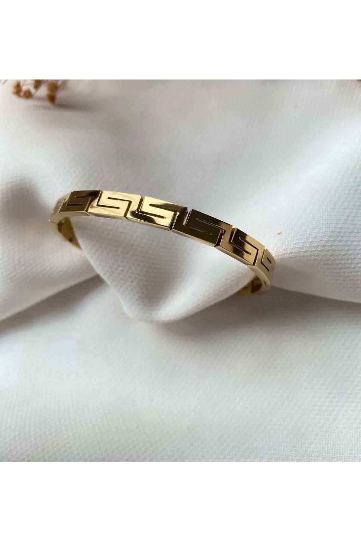LİSBOND ELEGANCE Lisbond Elegance Marka model s model 316l çelik kelepçe kadın gold