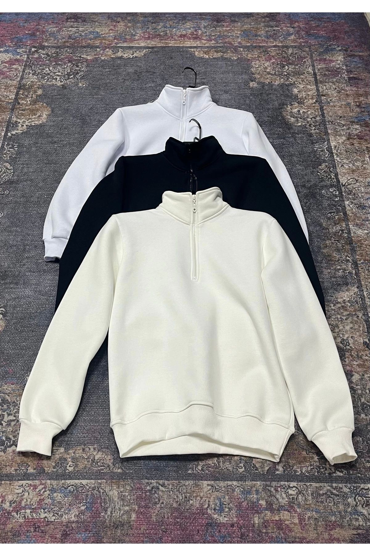 LC Waikiki 3 lü set avantajlı paket yarım fermuarlı sweatshirt premium kalite
