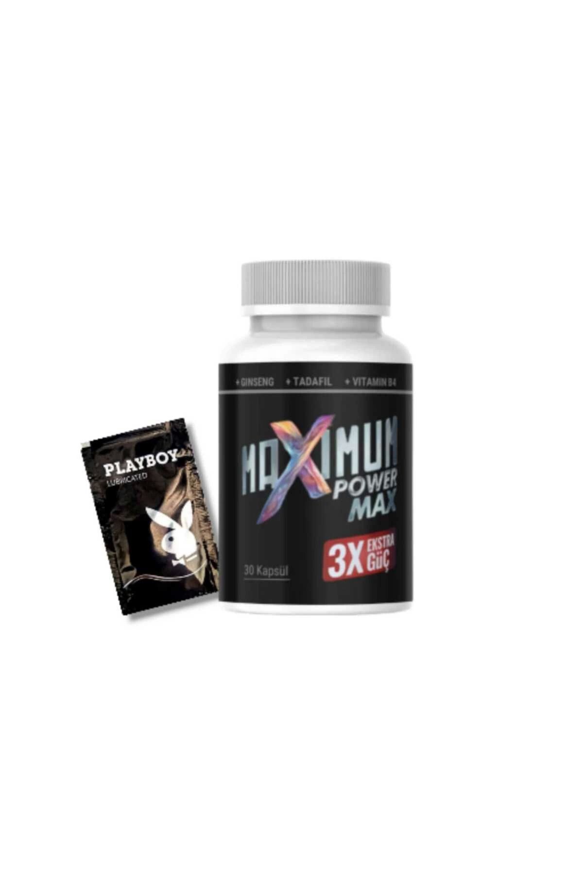 feifei Maximum Power Max Erkek Performansı Arttıran Extra Güç 30 lu + Yanında Playboy Jel Hediye