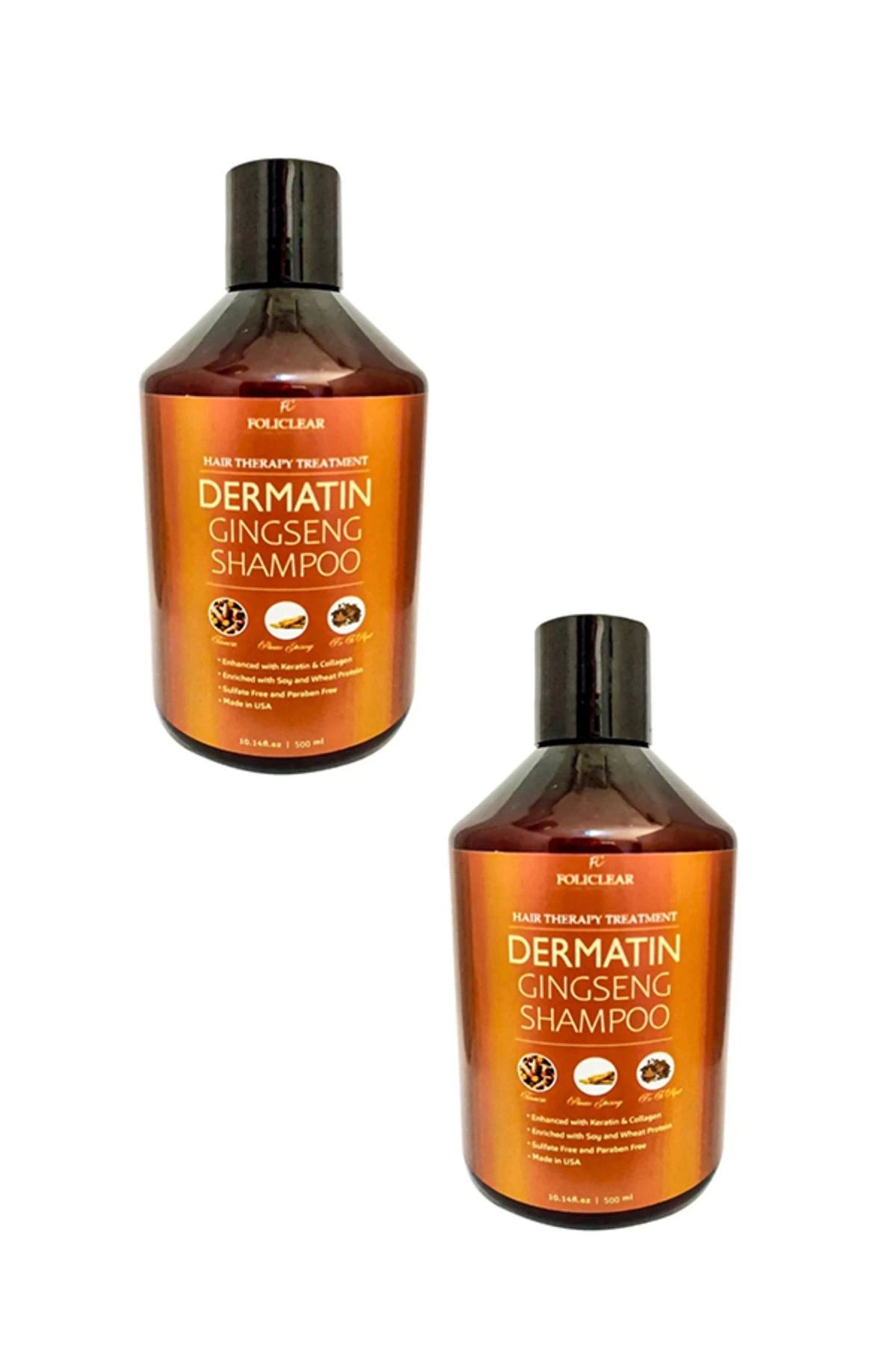 DENİZBİLİŞİM Dökülmeyi Engelleyen Yıkadıkça Uzatan Etkisiyle Dermatın Gingseng Shampoo X 2 Ad