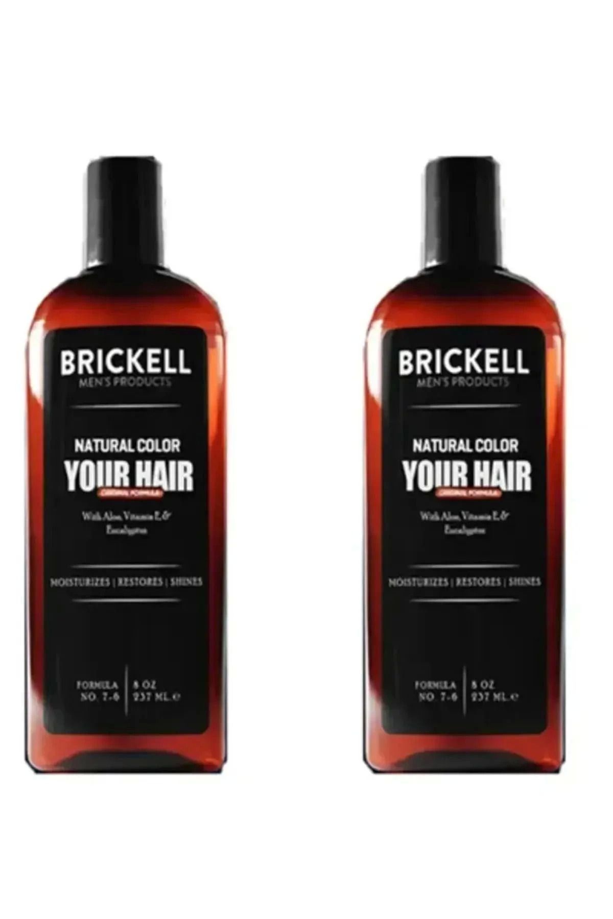 DENİZBİLİŞİM Eurorganiq Brickell Erkeklere Özel Saç, Sakal Beyazlık Giderci Ve Renklendirci Şampuan 300Ml X2 Ade