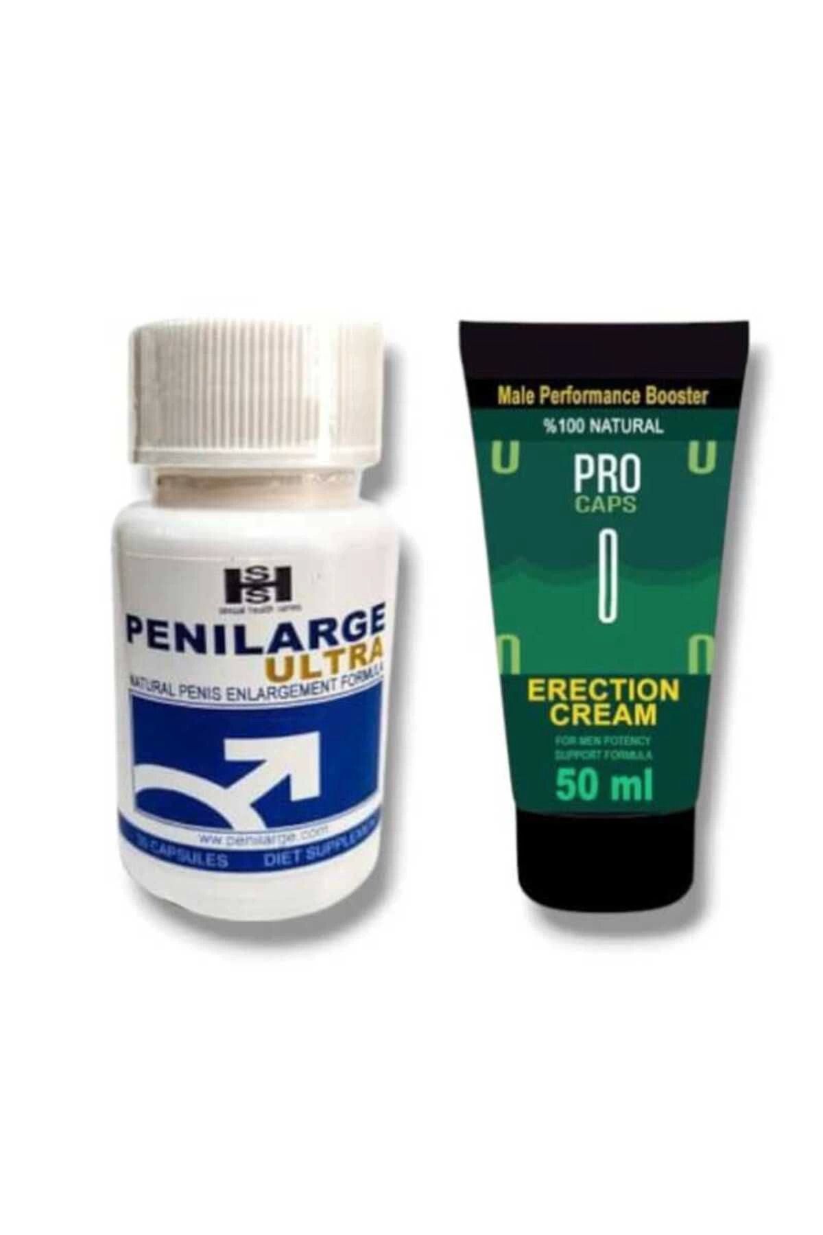 feifei Penilarge Ultra Natural Engarlement 30'lu + Pro Caps Erkek Performansı Arttıran Özel Krem 50 ml