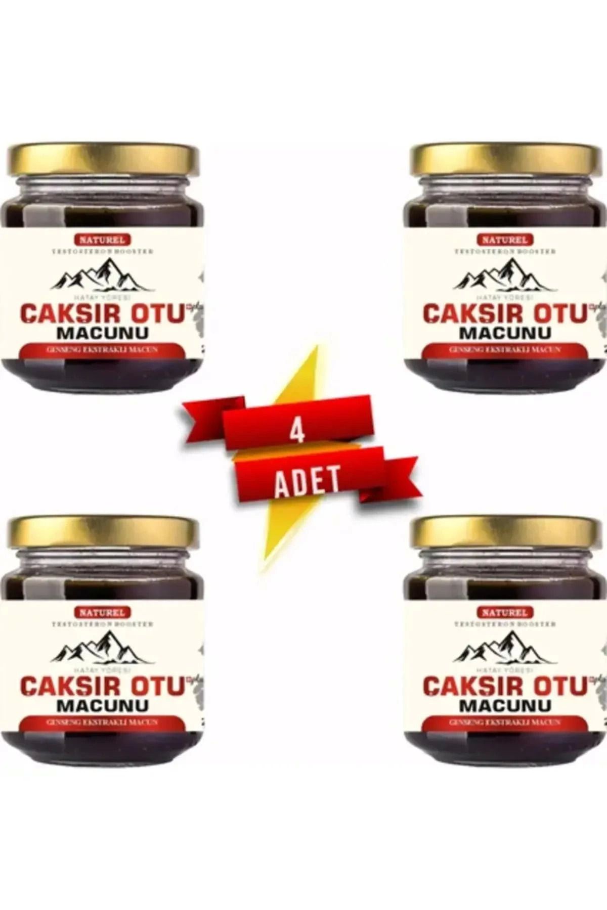 gizmurstore Erkeklere Özel 24 Saat Etkili Hatay Yöresi Çakır Otu Macunu 240 Gr x 4 Adet