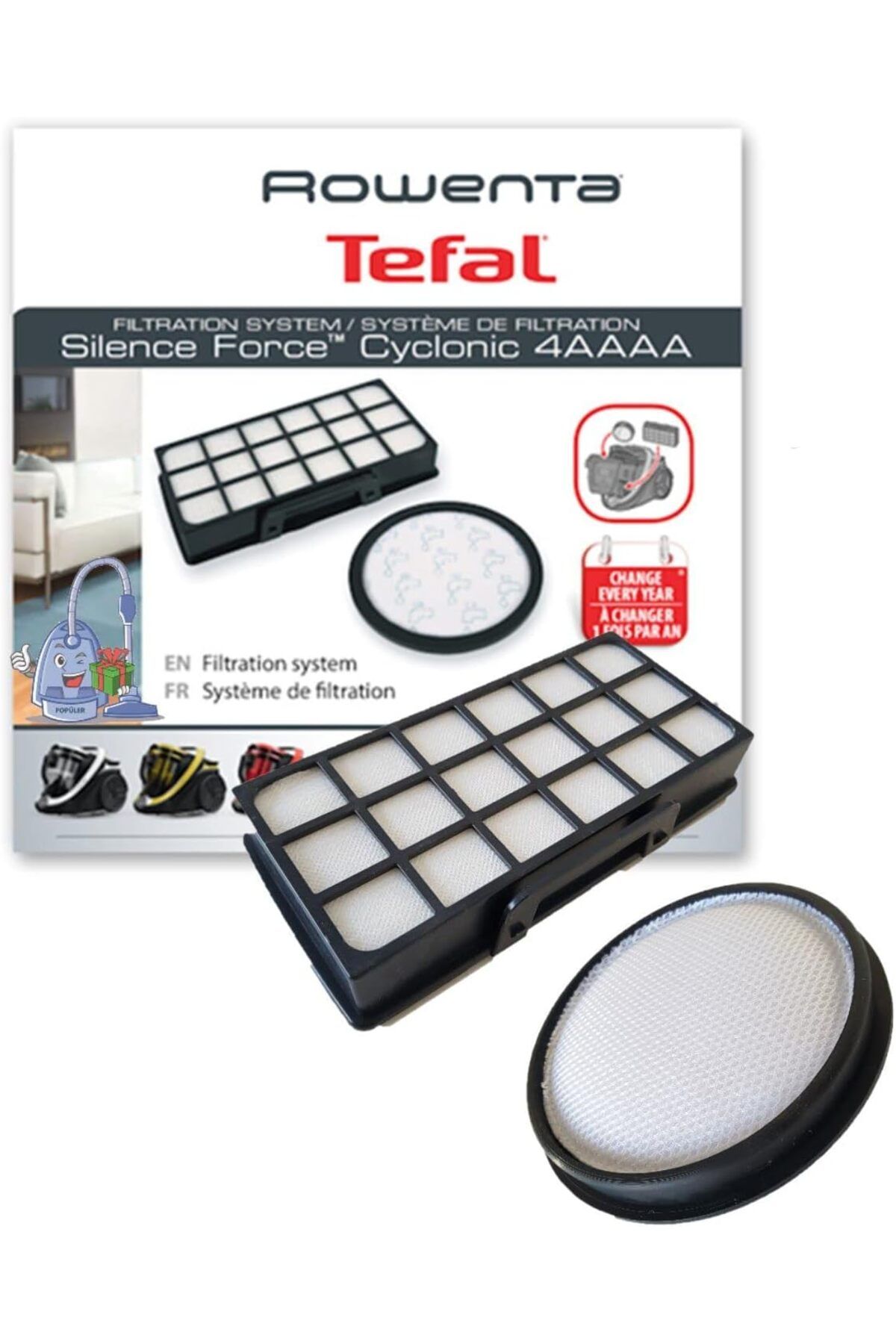 STOREMAX sellbuystore Hepa Filtre Seti Rowenta Ro7676ea X-tream Power ile Uyumlu 1053513