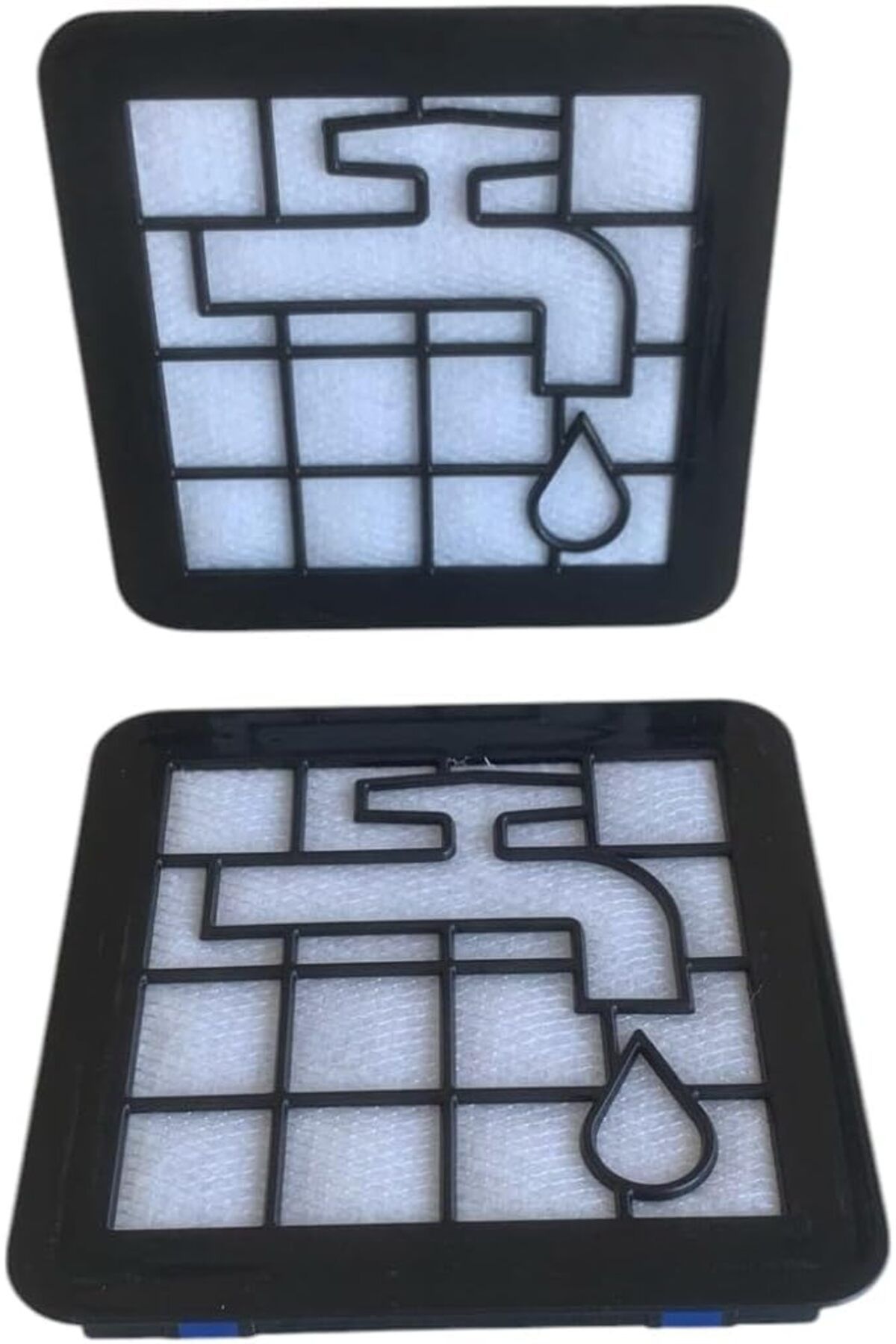 STOREMAX sellbuystore SÜPÜRGE YIKANABİLİR SÜNGERLİ MOTOR HEPA FİLTRE - SİYAH PLASTİK - 2 ADET - FC8