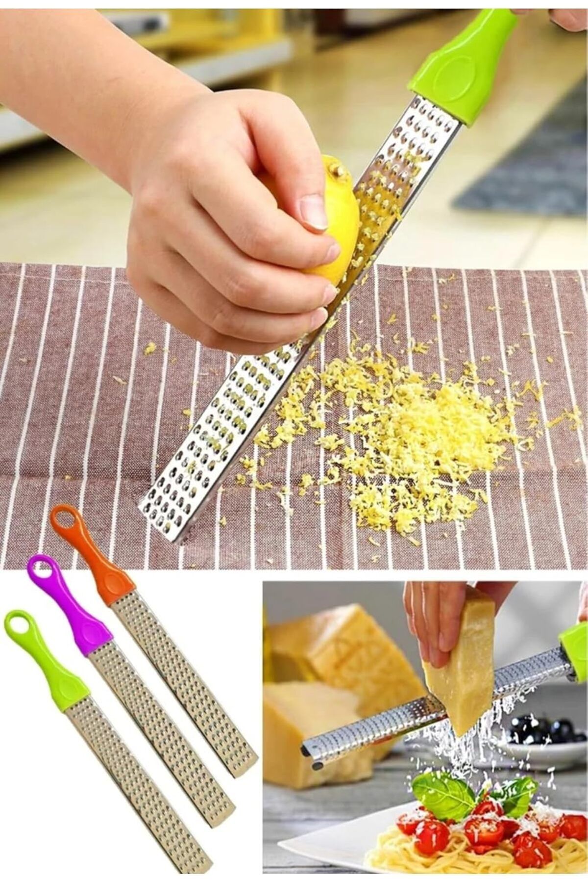 STOREMAX sellbuystore Store Uzun Peynir Rendesi Limon Rendesi Sarımsak Rendesi 27 Cm. 1053513