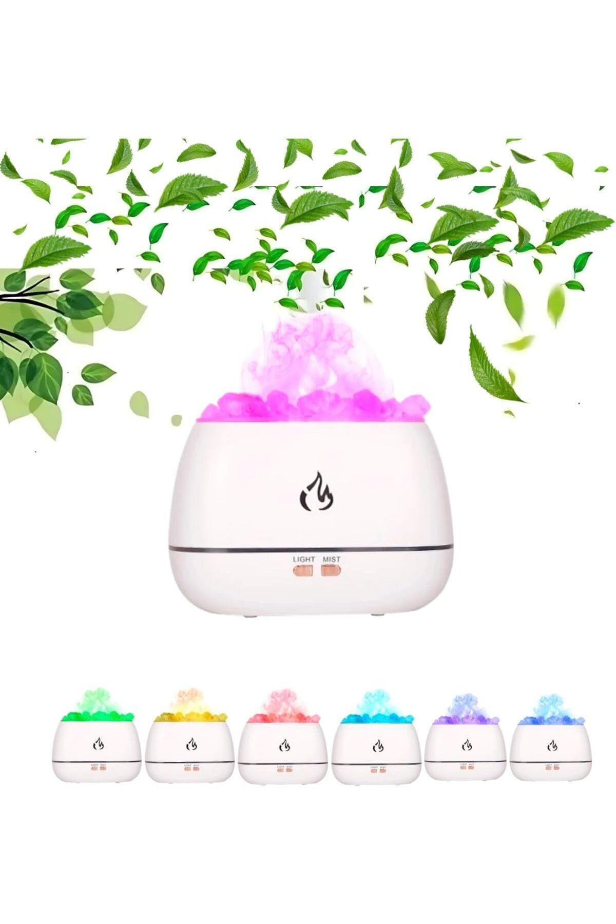 STOREMAX sellbuystore Hava Nemlendirici Tuz Lambalı Tuz Hediyeli Humidifier 200 ml Salt Lamp Ultrasonik Gece
