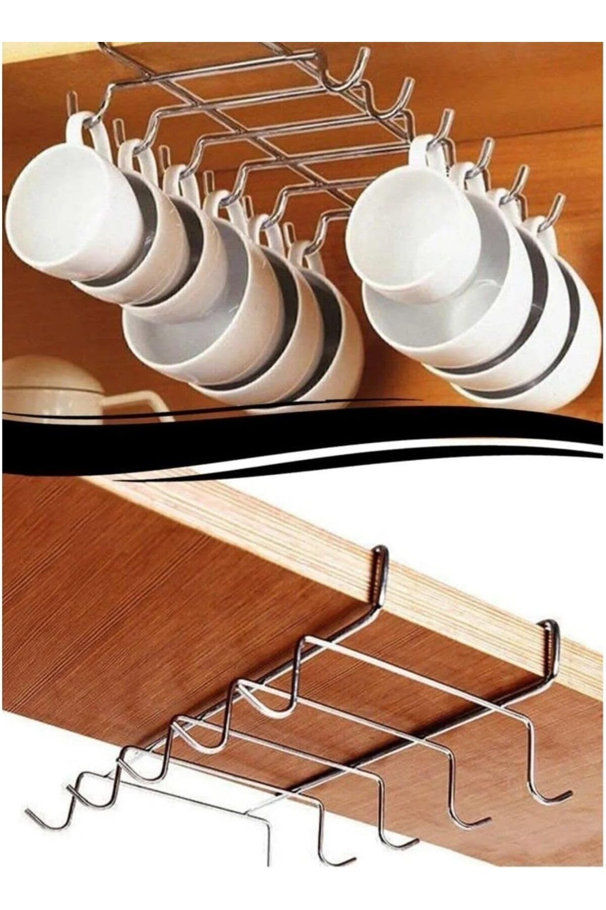 STOREMAX İçi Metal Fincan Askısı, 10 Kancalı 1051353
