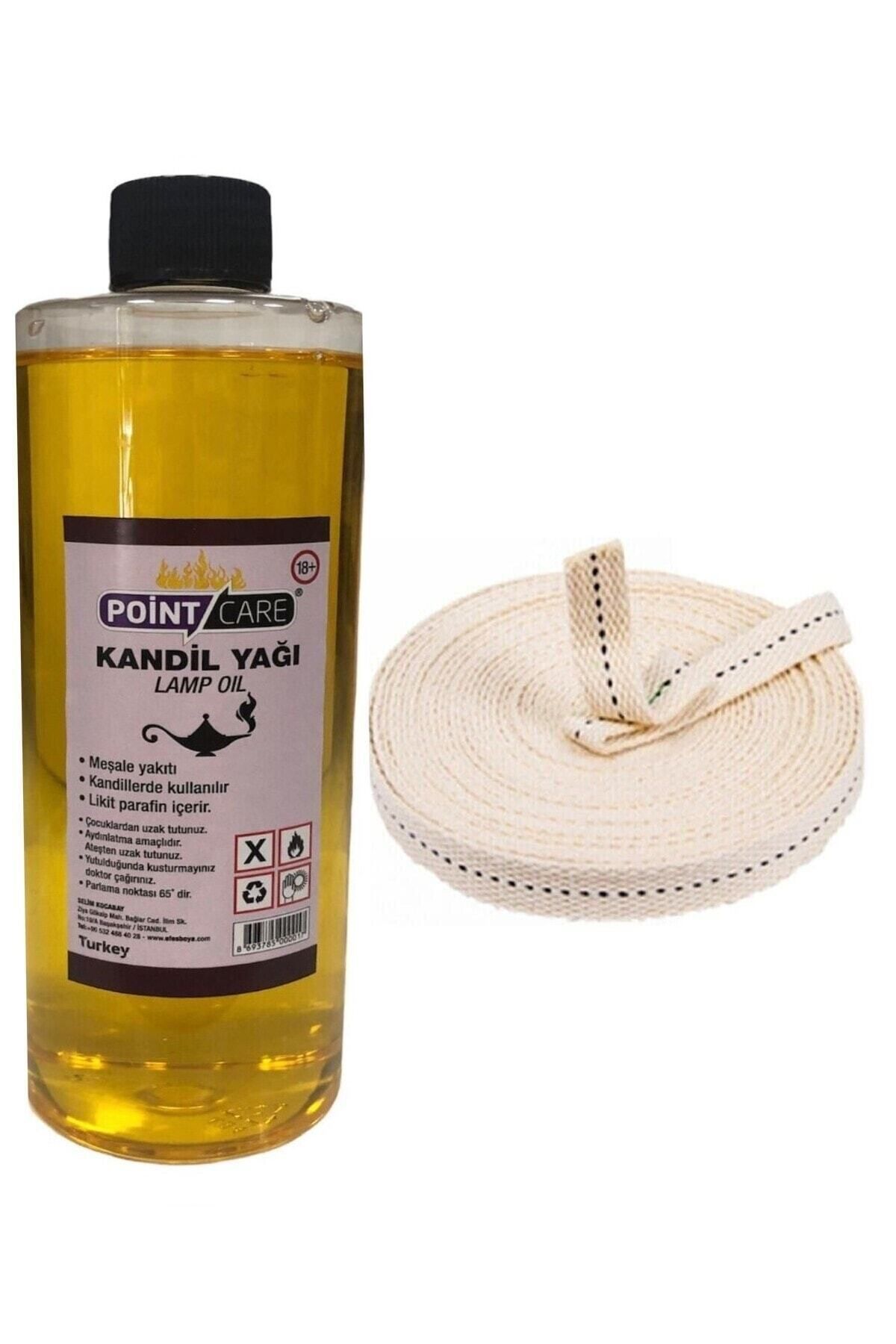Saatistan 250 ml sarı kandil yağı, kokusuz, iç mekan gaz lambası, 50 cm fitil ile birlikte