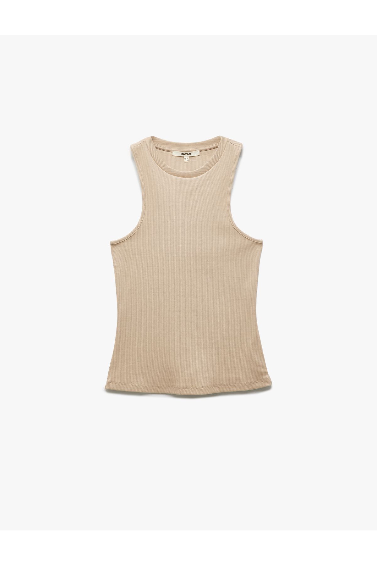 Koton Yeni Sezon Koton X Sima Tarkan - Pamuklu Skinny Kaşkorse Halter Yaka Atlet