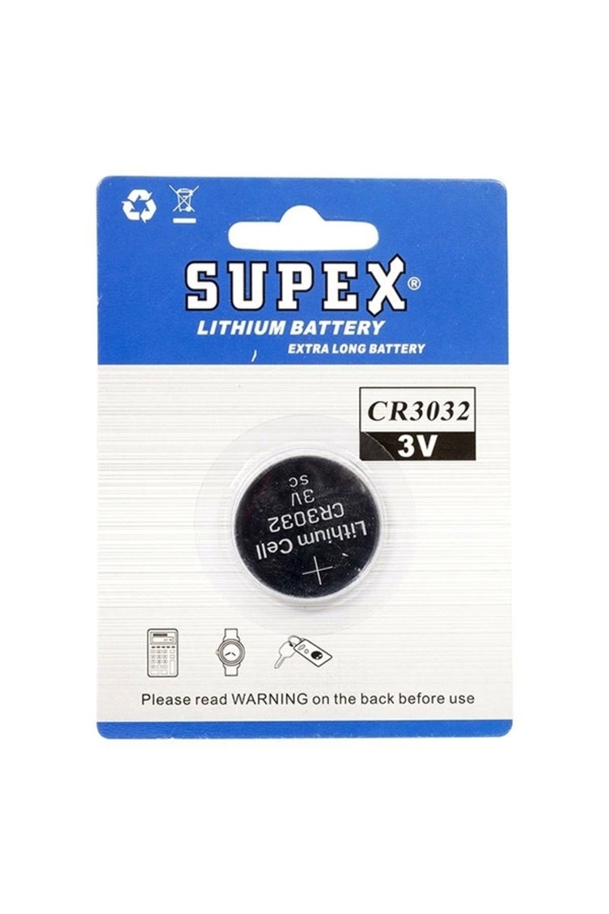shopwave SUPEX CR3032 3V LİTYUM PİL TEKLİ (5047)