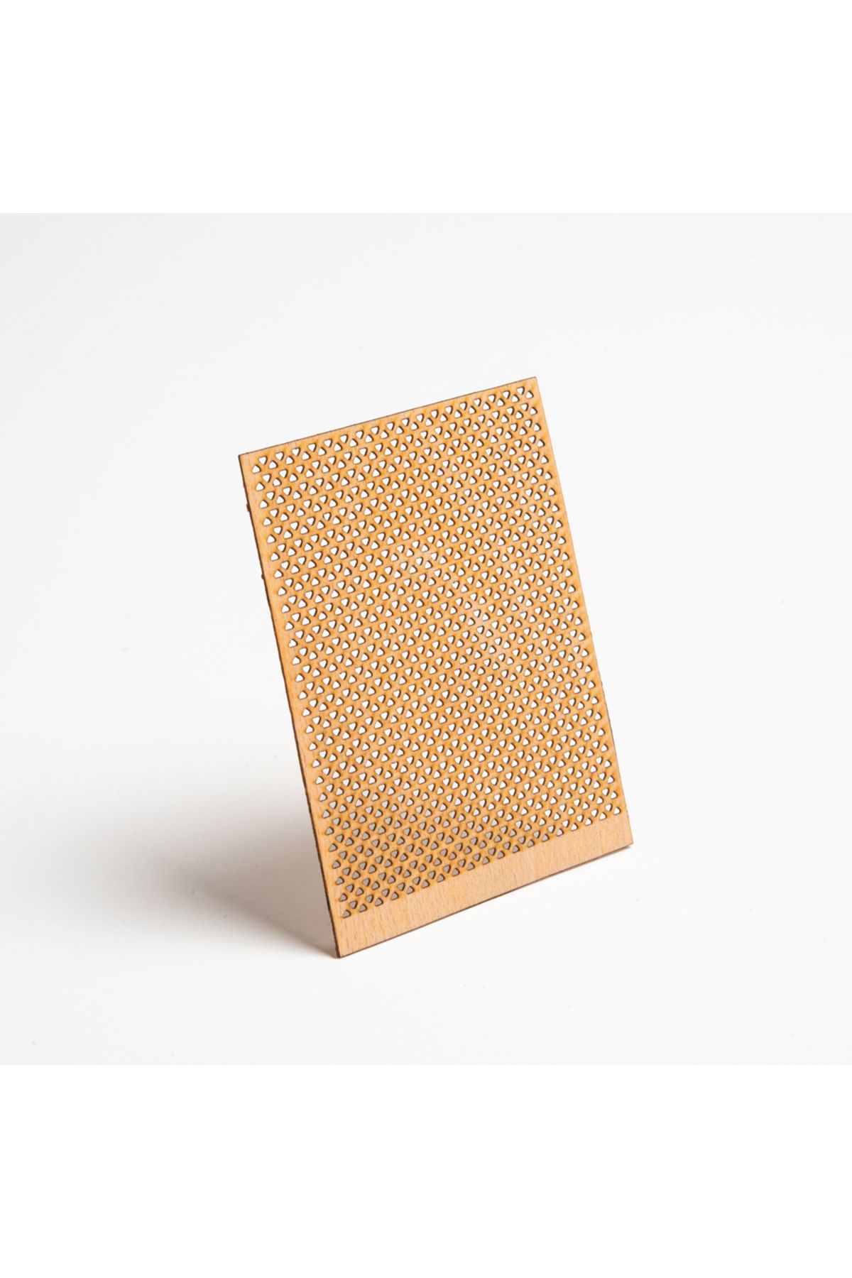 Saatistan Üçgen delikli ahşap fitil sehpası, yapışkanlı, 20 adet, 75x100x0,5 mm