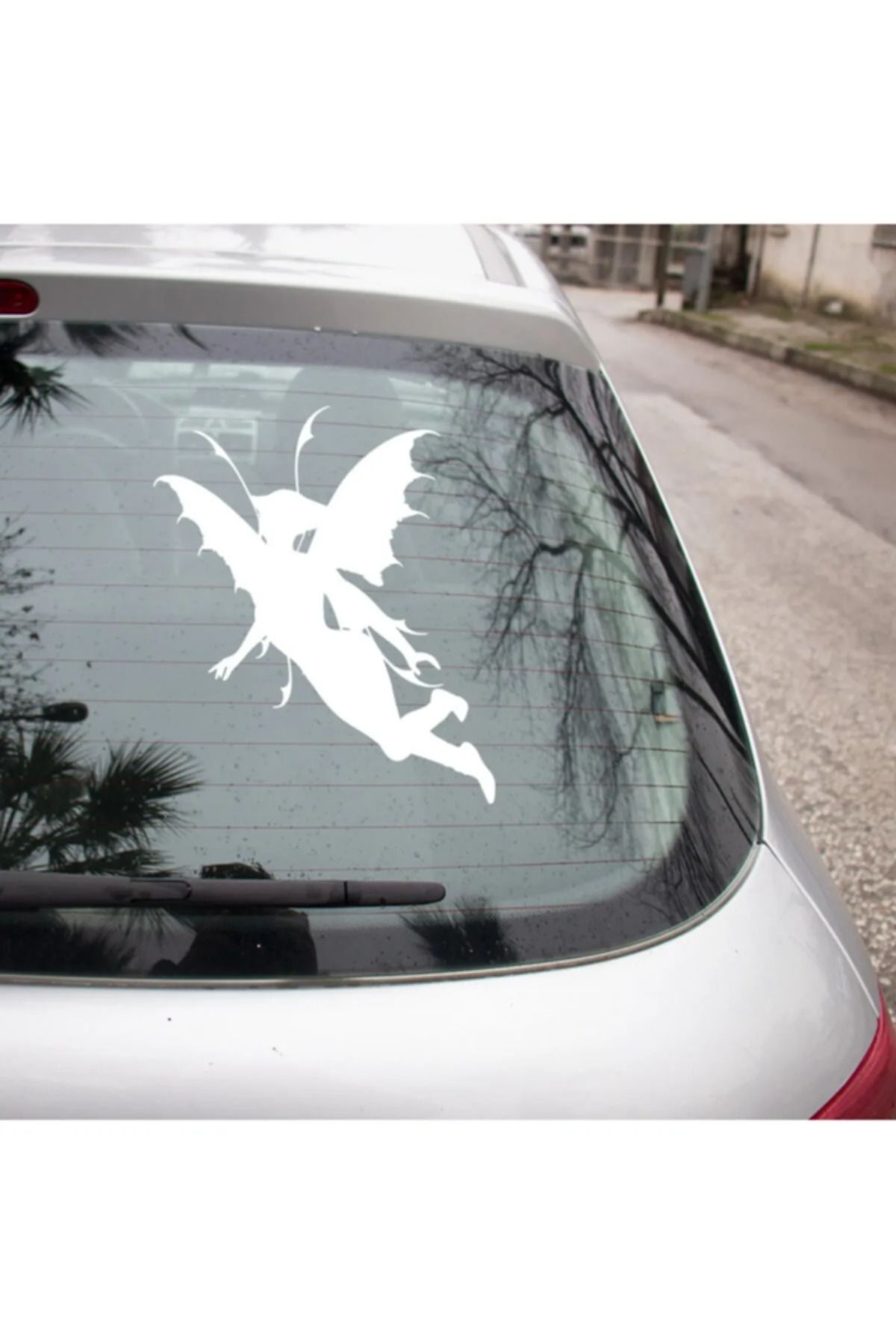TSC Kanatlı Kelebek Gibi Uçan Melek Kadın Sticker 20CM Beyaz Renk