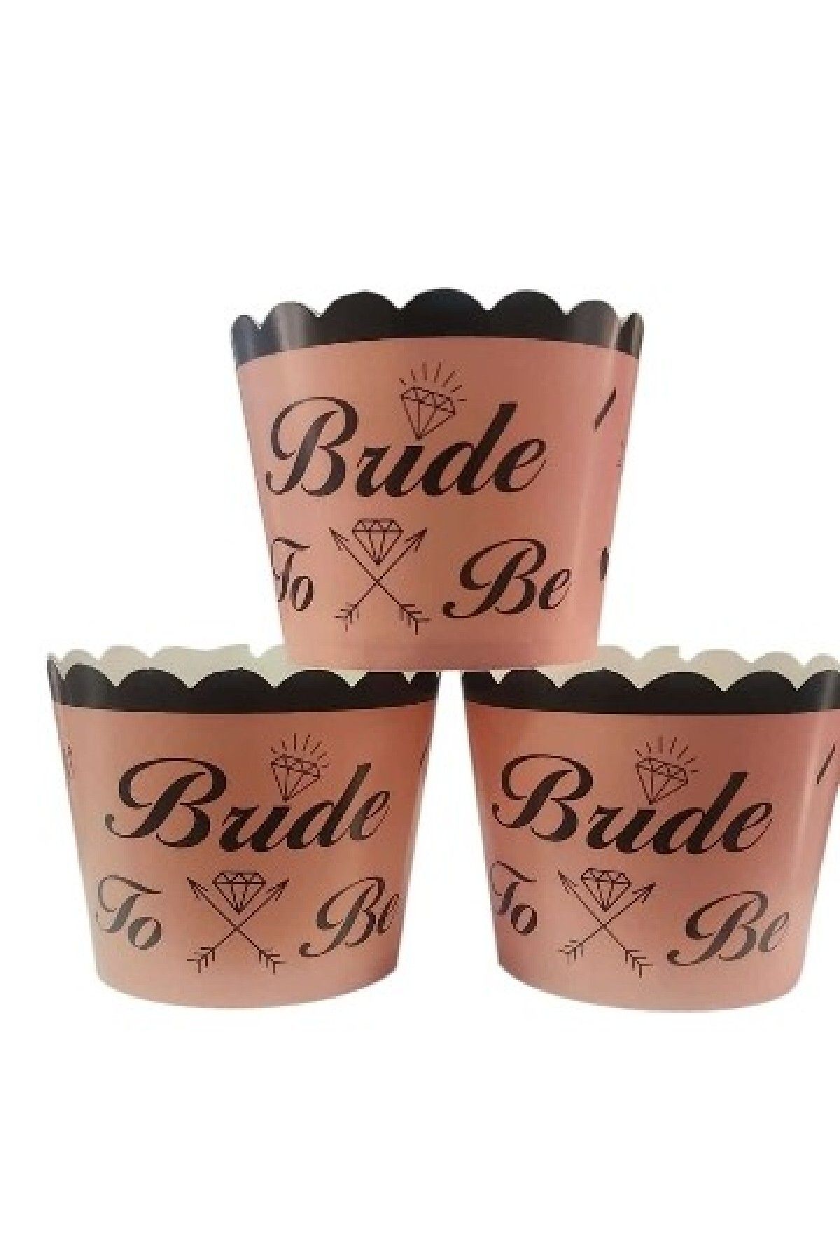 Bkmc 12Lİ BEKARLIĞA VEDA PARTİSİ CUPCAKE BRIDE TO BE KEK KALIBI PARTİ SETİ SÜSÜ