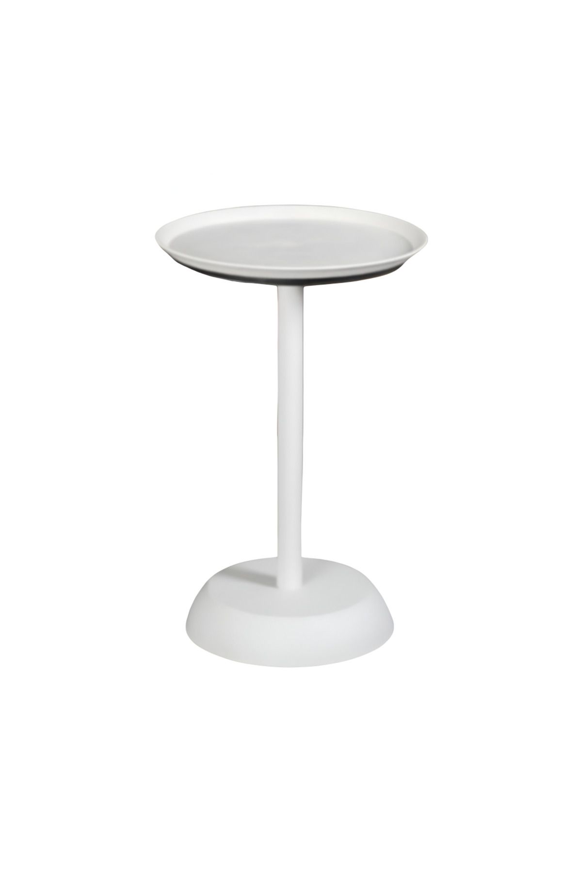 rexa-White Single-Serving Side Table for Bed or Sofa 2