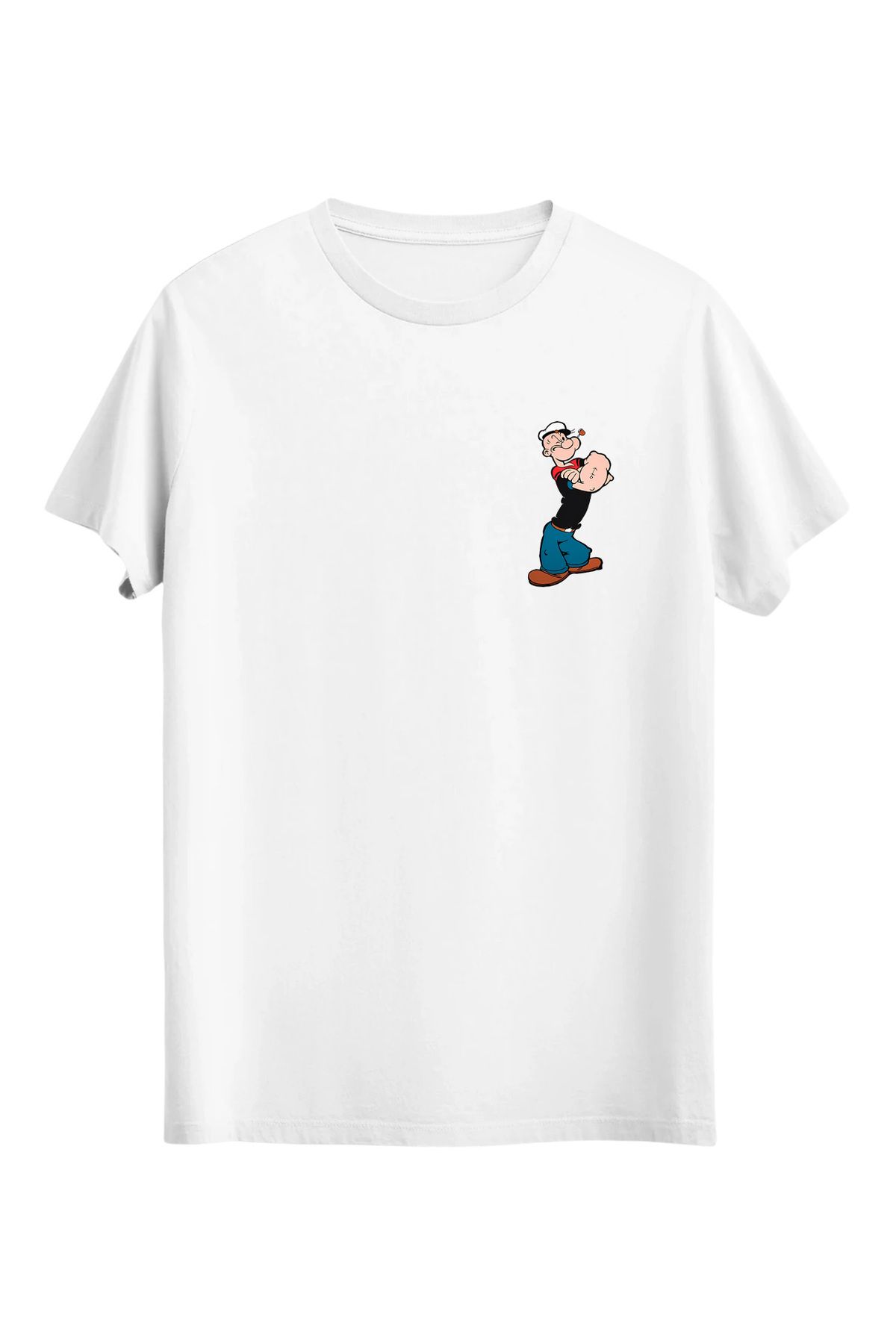 srcmarket Ispanak Gücü, Balıkçı Temel Reis Baskılı Unisex Tshirt