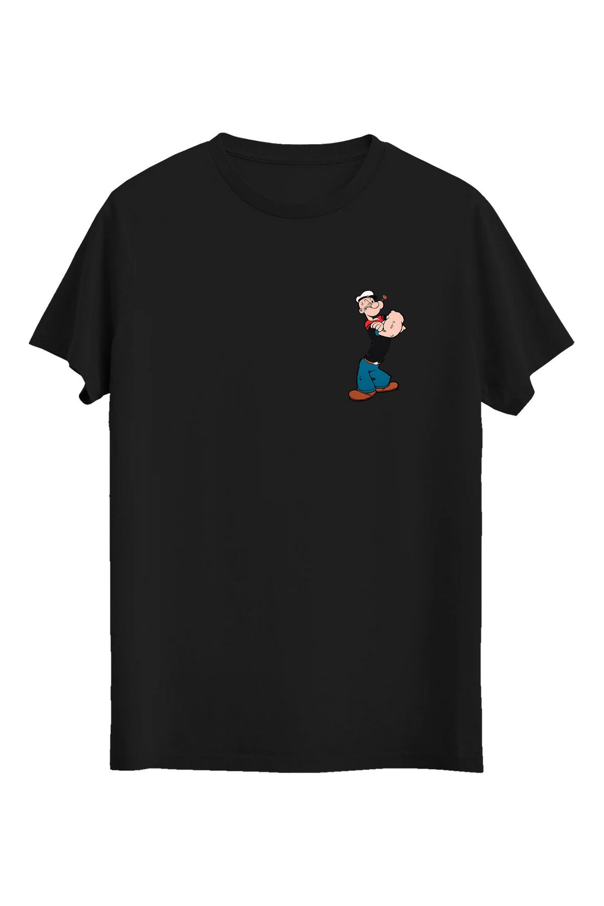 srcmarket Ispanak Gücü, Balıkçı Temel Reis Baskılı Unisex Tshirt