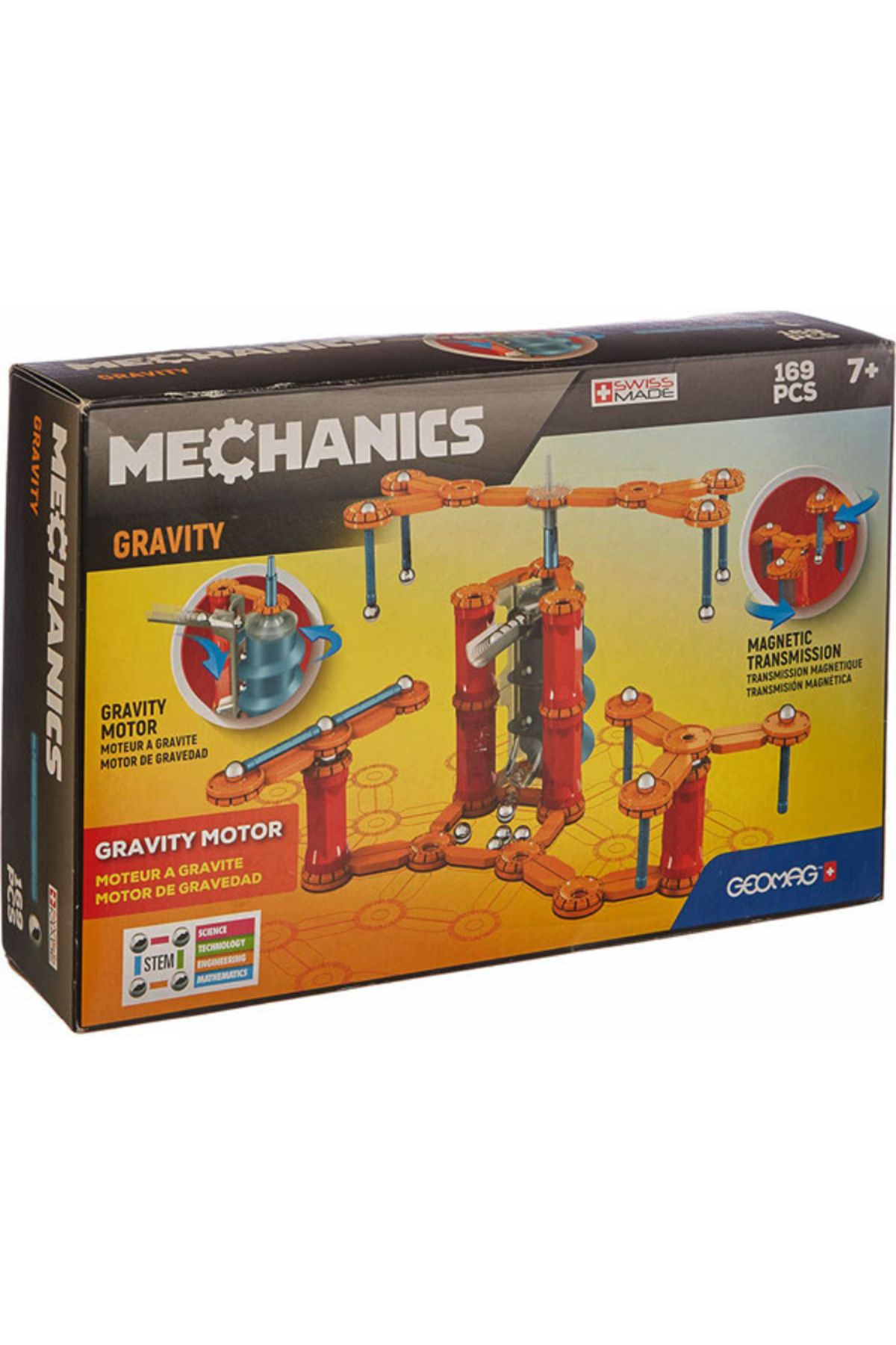 quercetti Set De Construcție Magnetică Geomag Gravity Gravity Motor 169 Piese - One Size