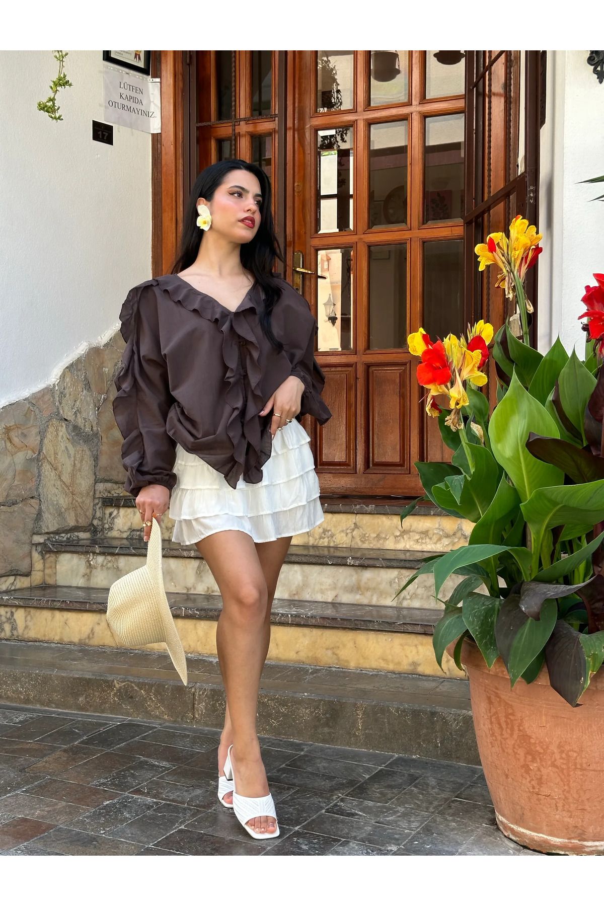 Kyra Studios Fırfır Muadil Gömlek 5030