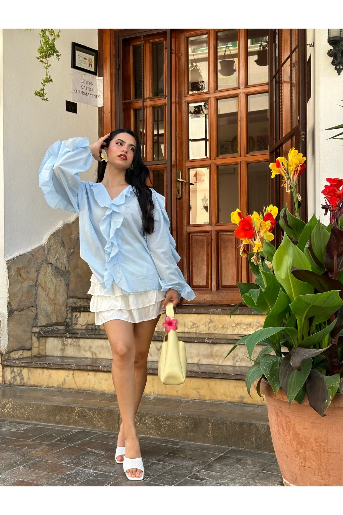 Kyra Studios Fırfır Muadil Gömlek 5030