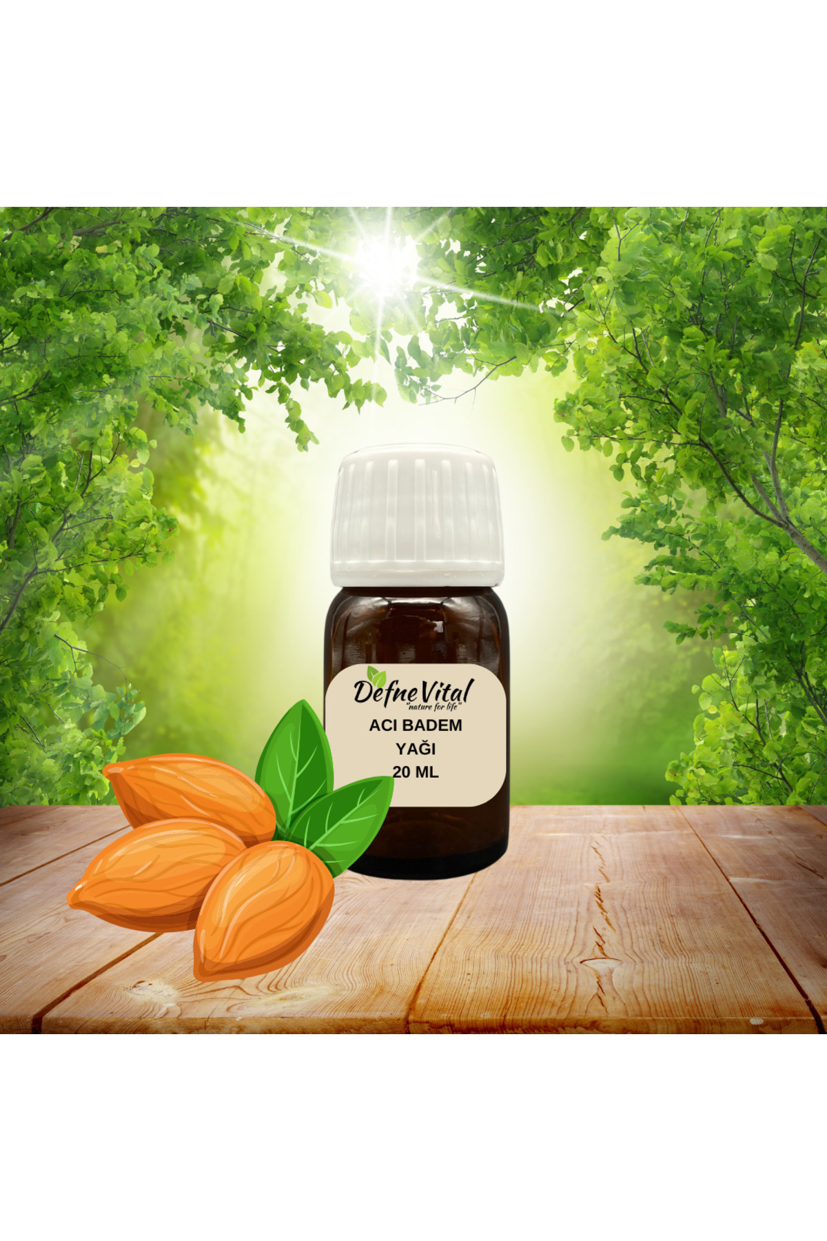 DEFNE VİTAL ACI BADEM YAĞI 20 ML