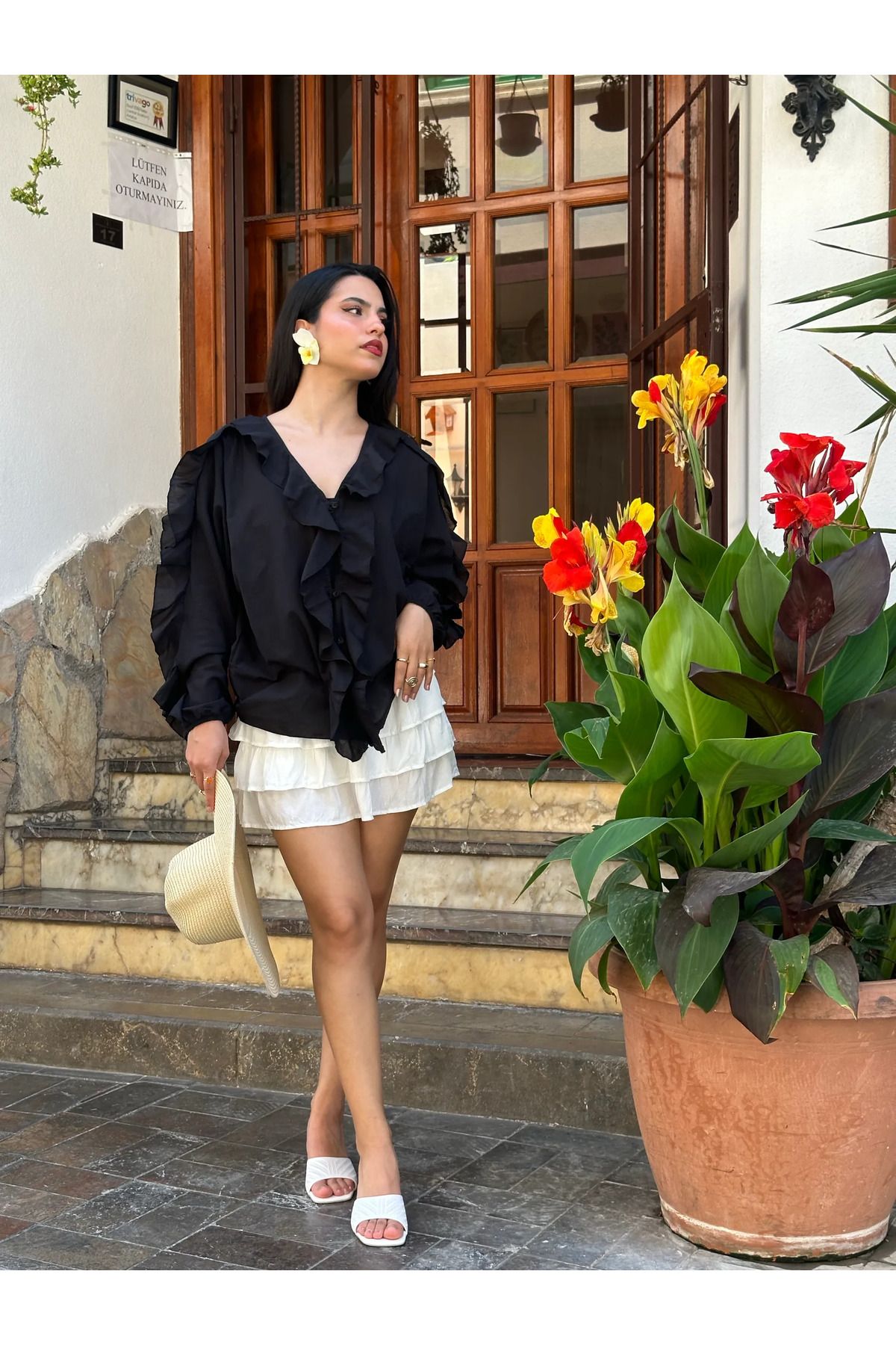 Kyra Studios Fırfır Muadil Gömlek 5030