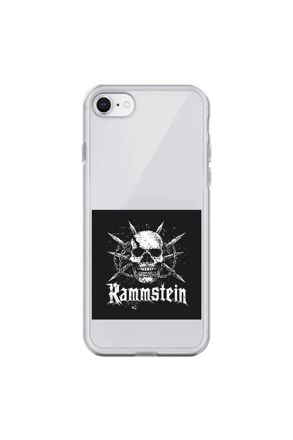 Dali Design iPhone 6 Plus Uyumlu Şeffaf Kılıf Rammstein Tasarımlı