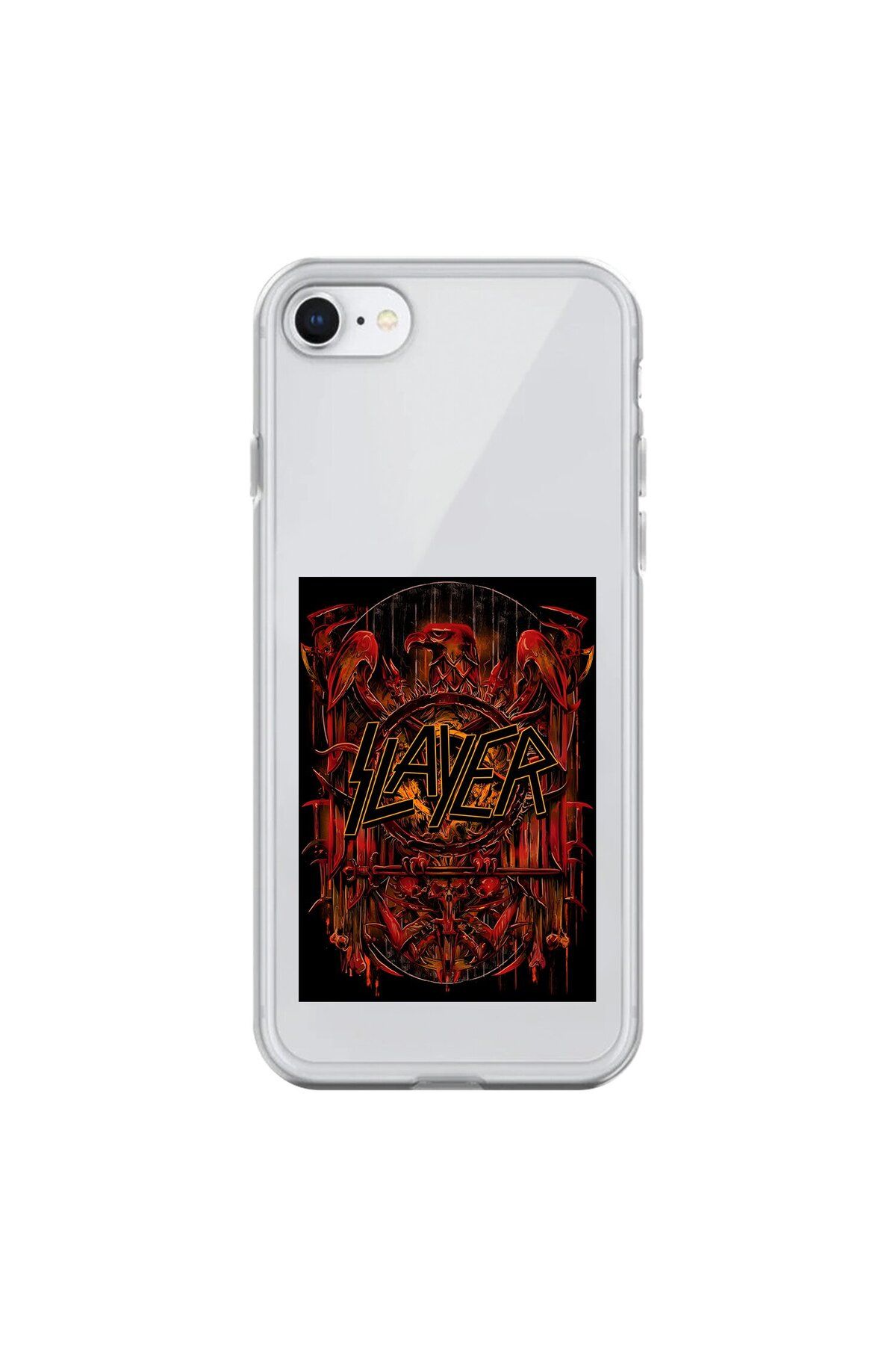 Dali Design iPhone 6 Plus Uyumlu Şeffaf Kılıf Slayer Tasarımlı
