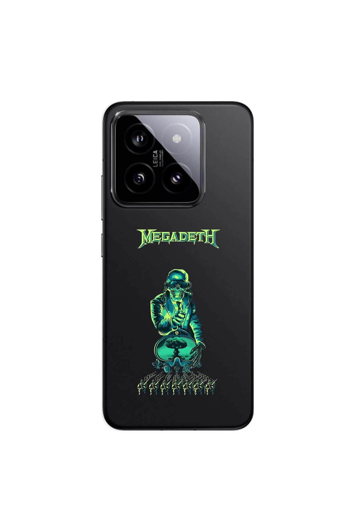 Dali Design Xiaomi Mi 14 Pro Uyumlu Şeffaf Kılıf Mega Death Tasarımlı