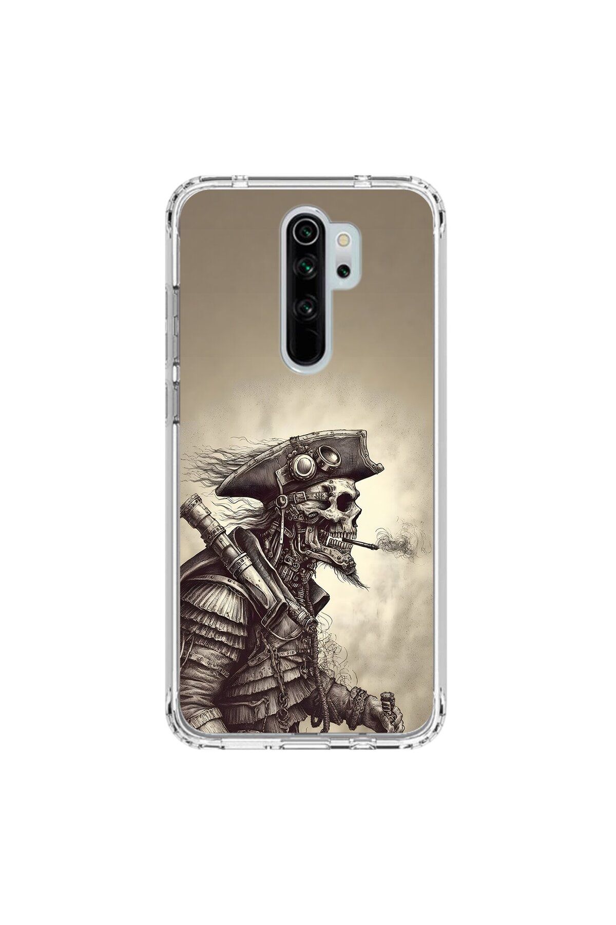 Dali Design Xiaomi Redmi Note 8 Pro Uyumlu Şeffaf Kılıf Pirate 1 Tasarımlı