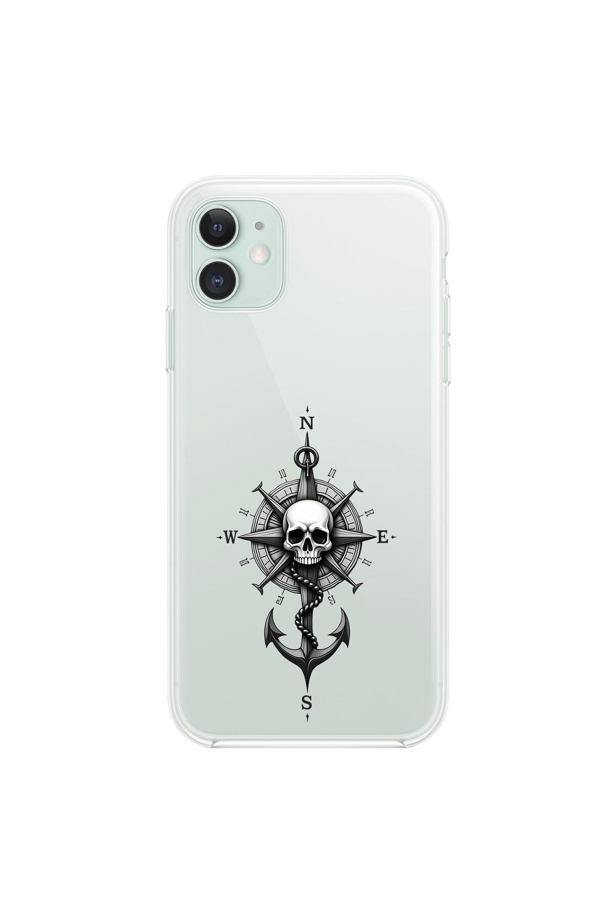 Dali Design iPhone 11 Uyumlu Şeffaf Kılıf Pirate 5 Tasarımlı