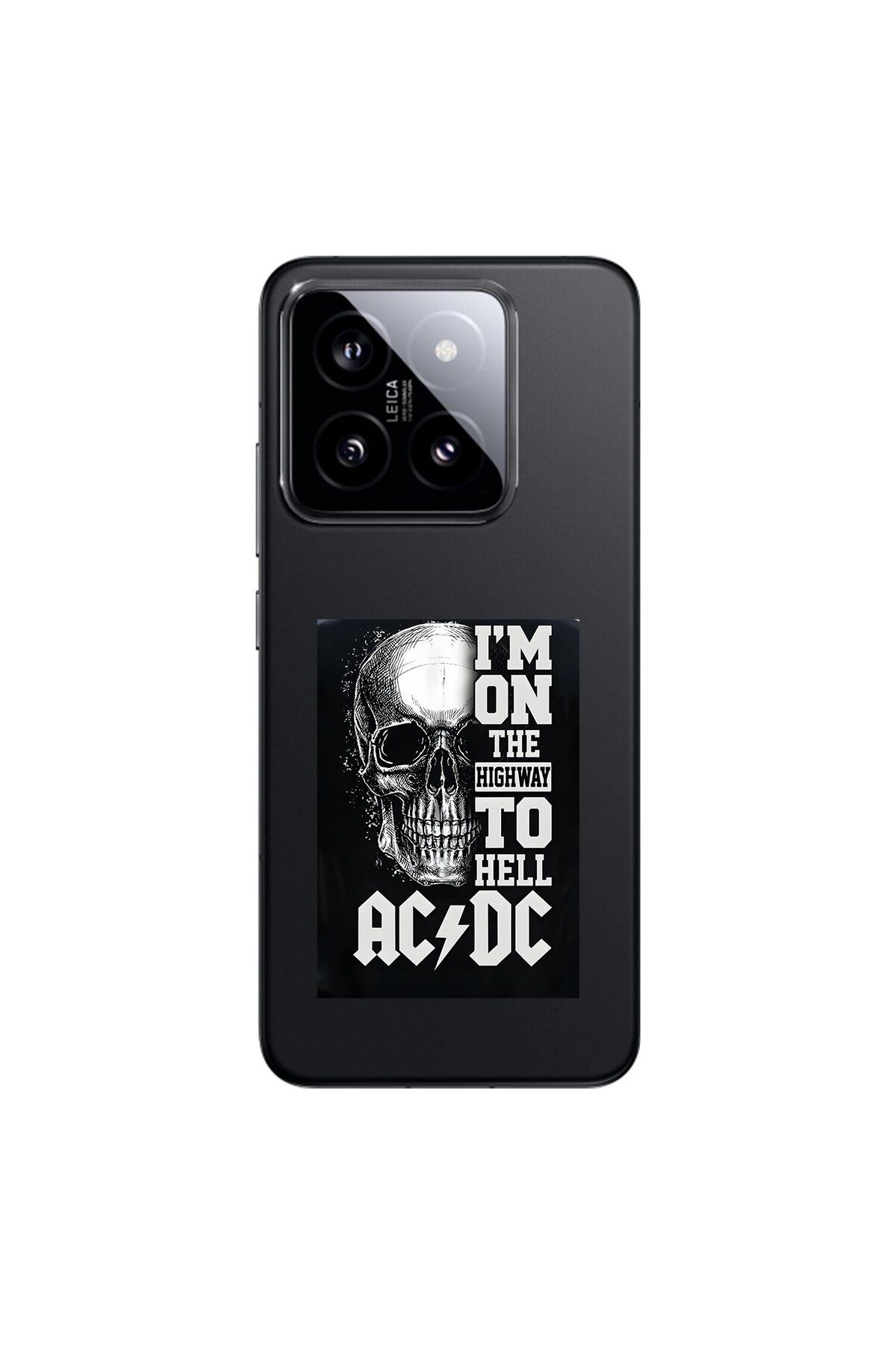 Dali Design Xiaomi Mi 14 Uyumlu Şeffaf Kılıf AC/DC Tasarımlı