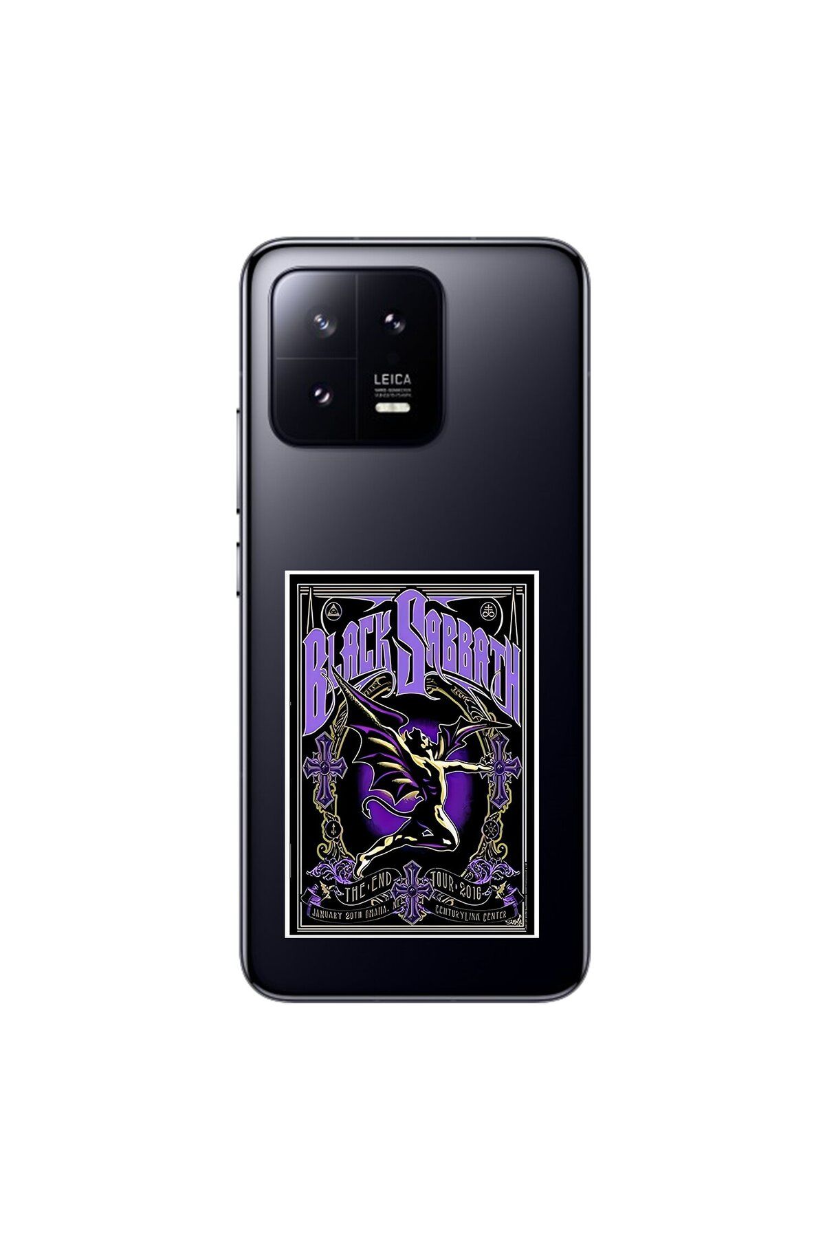 Dali Design Xiaomi Mi 13 Uyumlu Şeffaf Kılıf Black Sabbath Tasarımlı