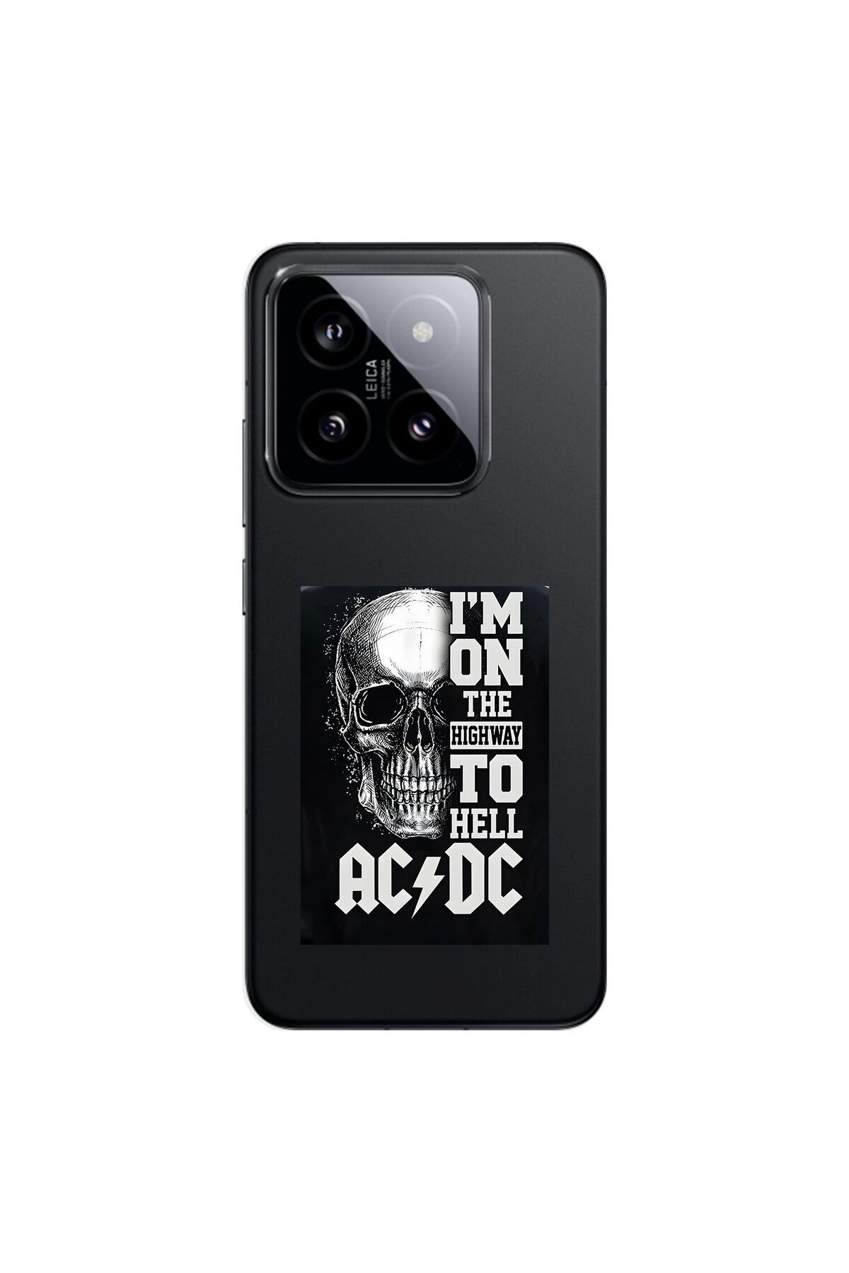 Dali Design Xiaomi Mi 14 Pro Uyumlu Şeffaf Kılıf AC/DC Tasarımlı