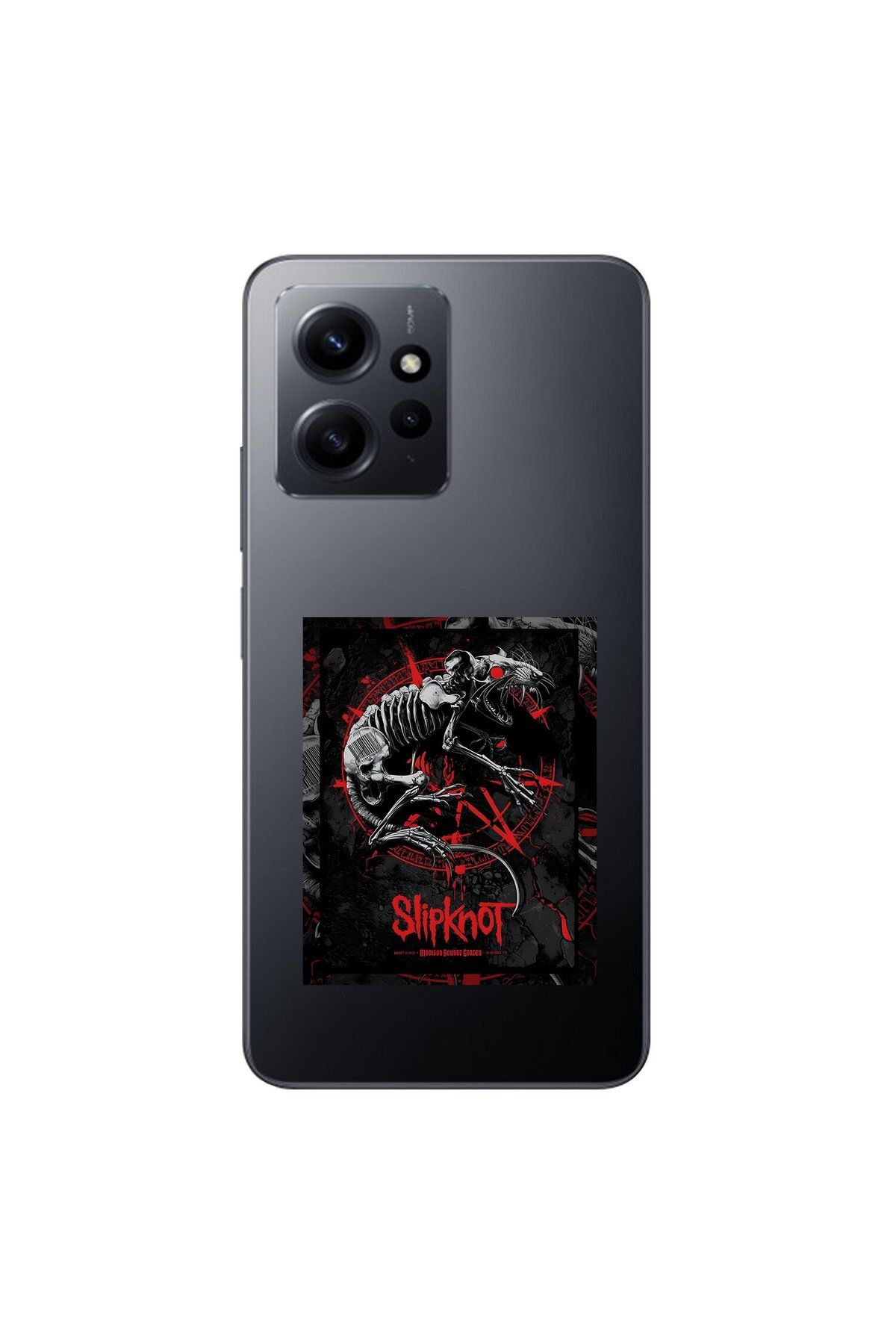 Dali Design Xiaomi Redmi Note 12 Uyumlu Şeffaf Kılıf Slipknot Tasarımlı